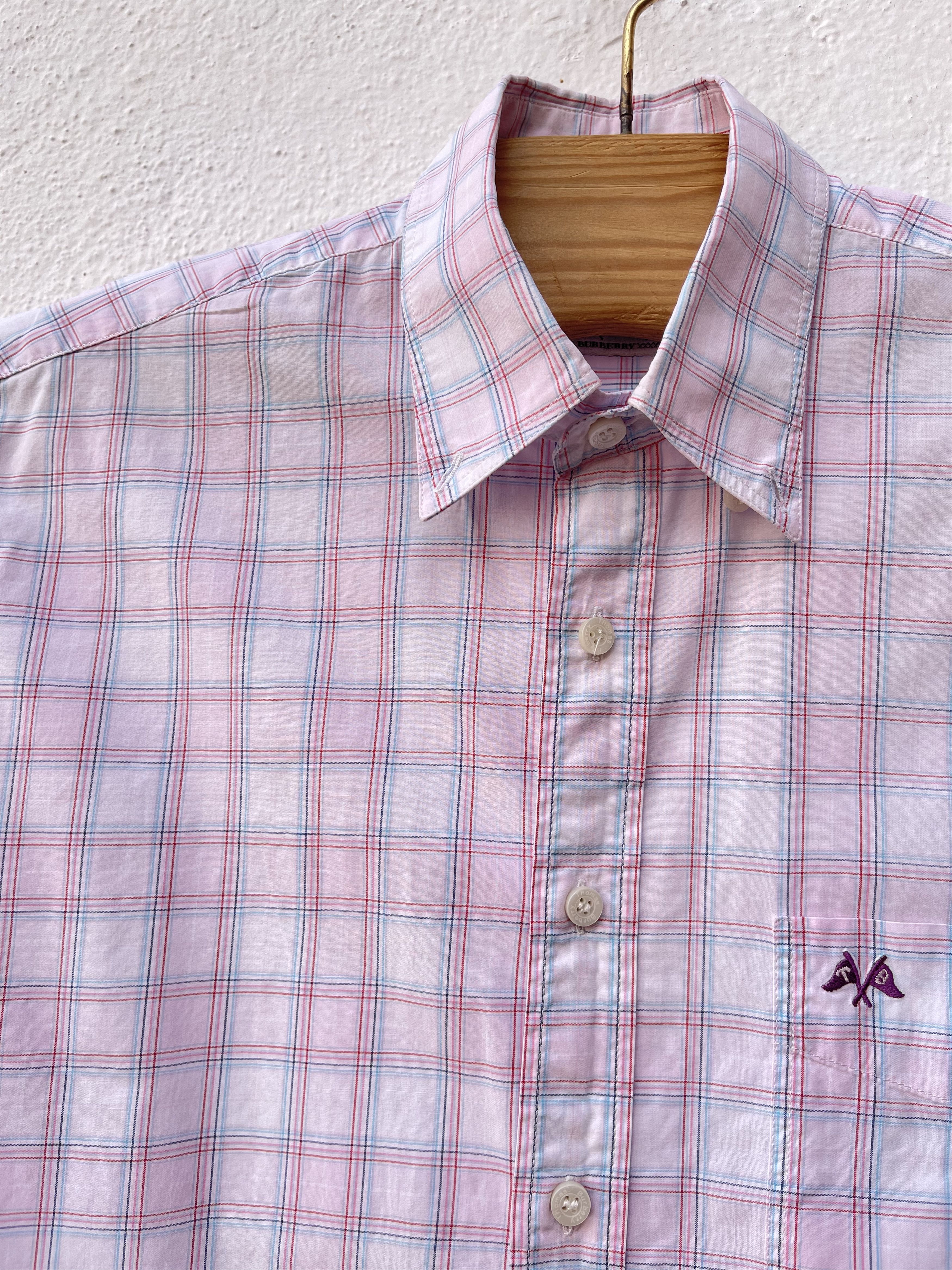 Burberry TB 🔥 Burberry shirt checkered plaid multicolored size M Size US M / EU 48-50 / 2 - 3 Thumbnail