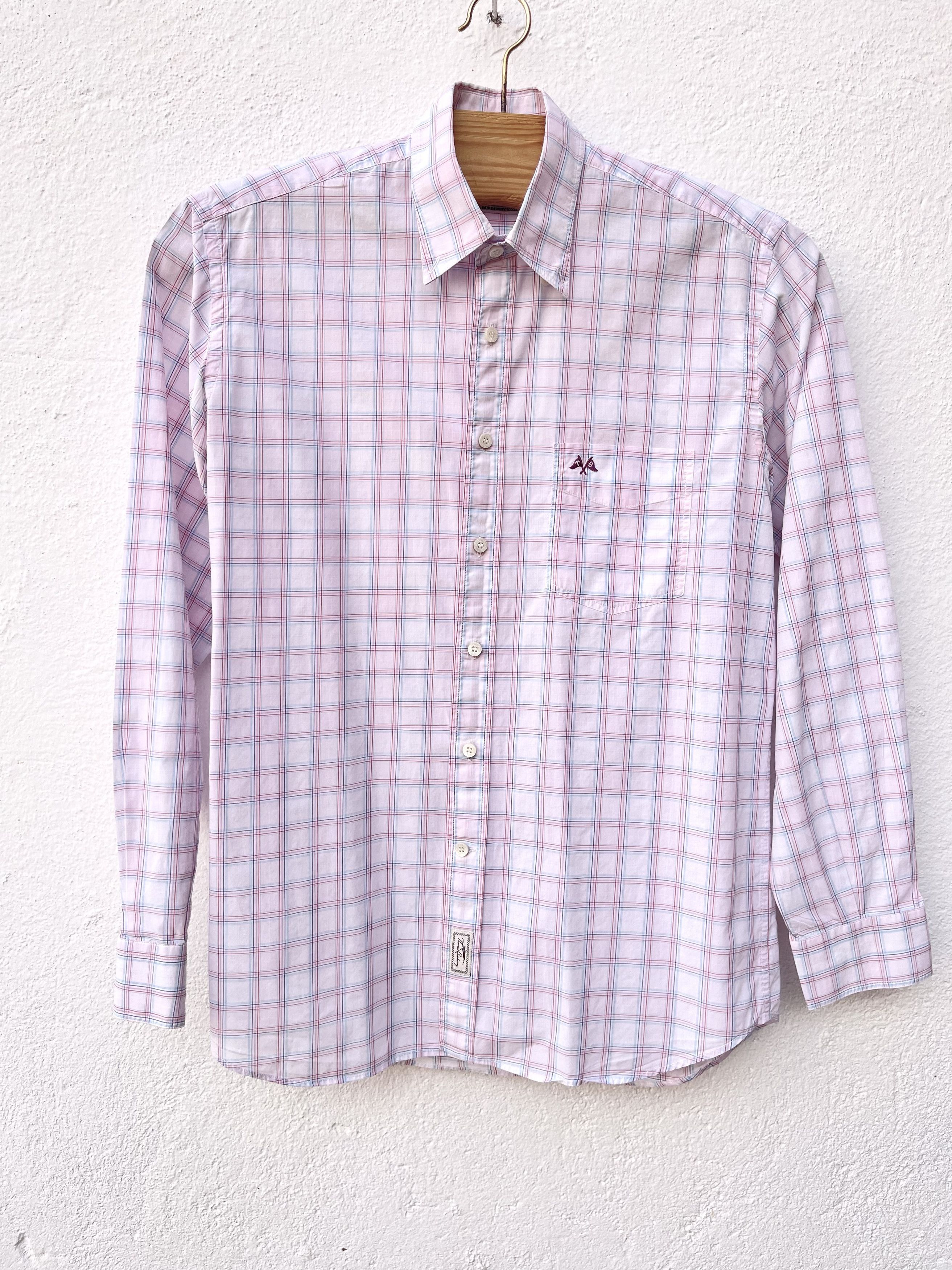 TB 🔥 Burberry shirt checkered plaid multicolored size M