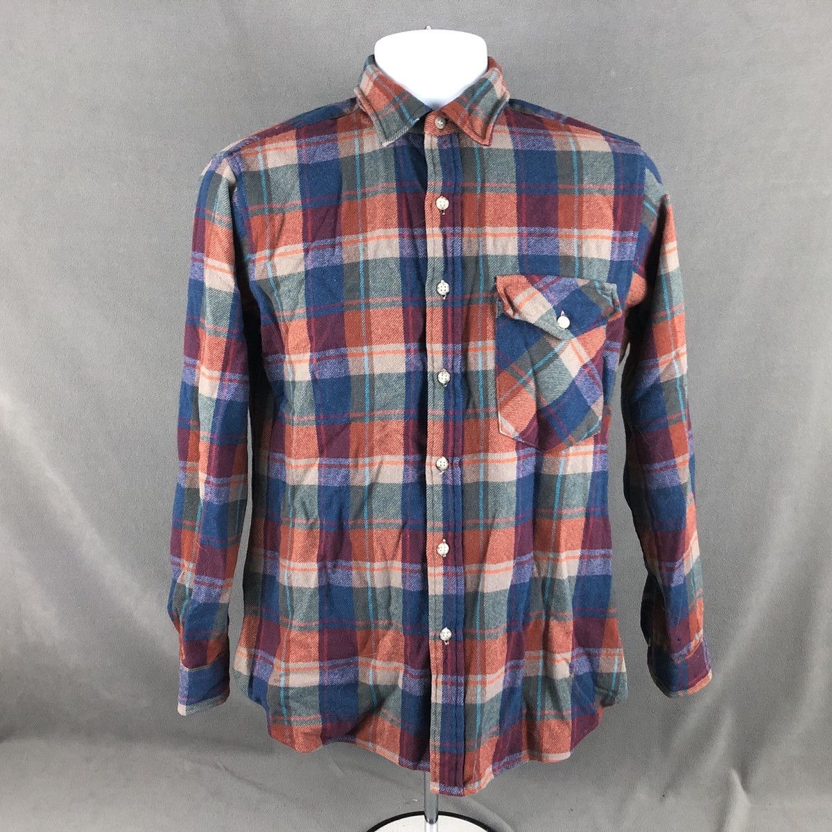 Pendleton VTG USA Pendleton LOBO Plaid Flannel 100% Wool Shirt Medium Size US M / EU 48-50 / 2 - 1 Preview