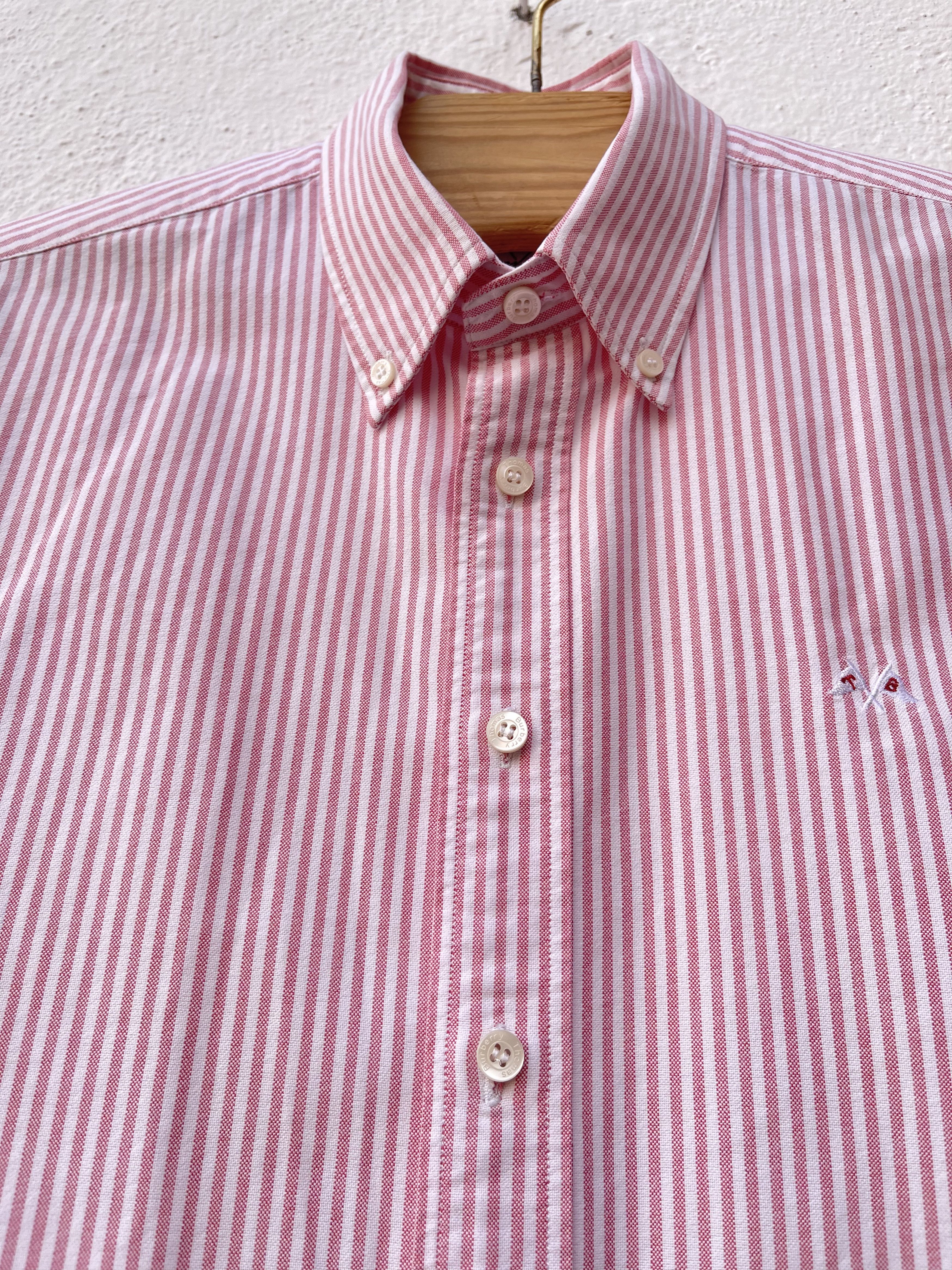 Burberry TB 🔥 Burberry shirt checkered plaid red size L Size US L / EU 52-54 / 3 - 3 Thumbnail