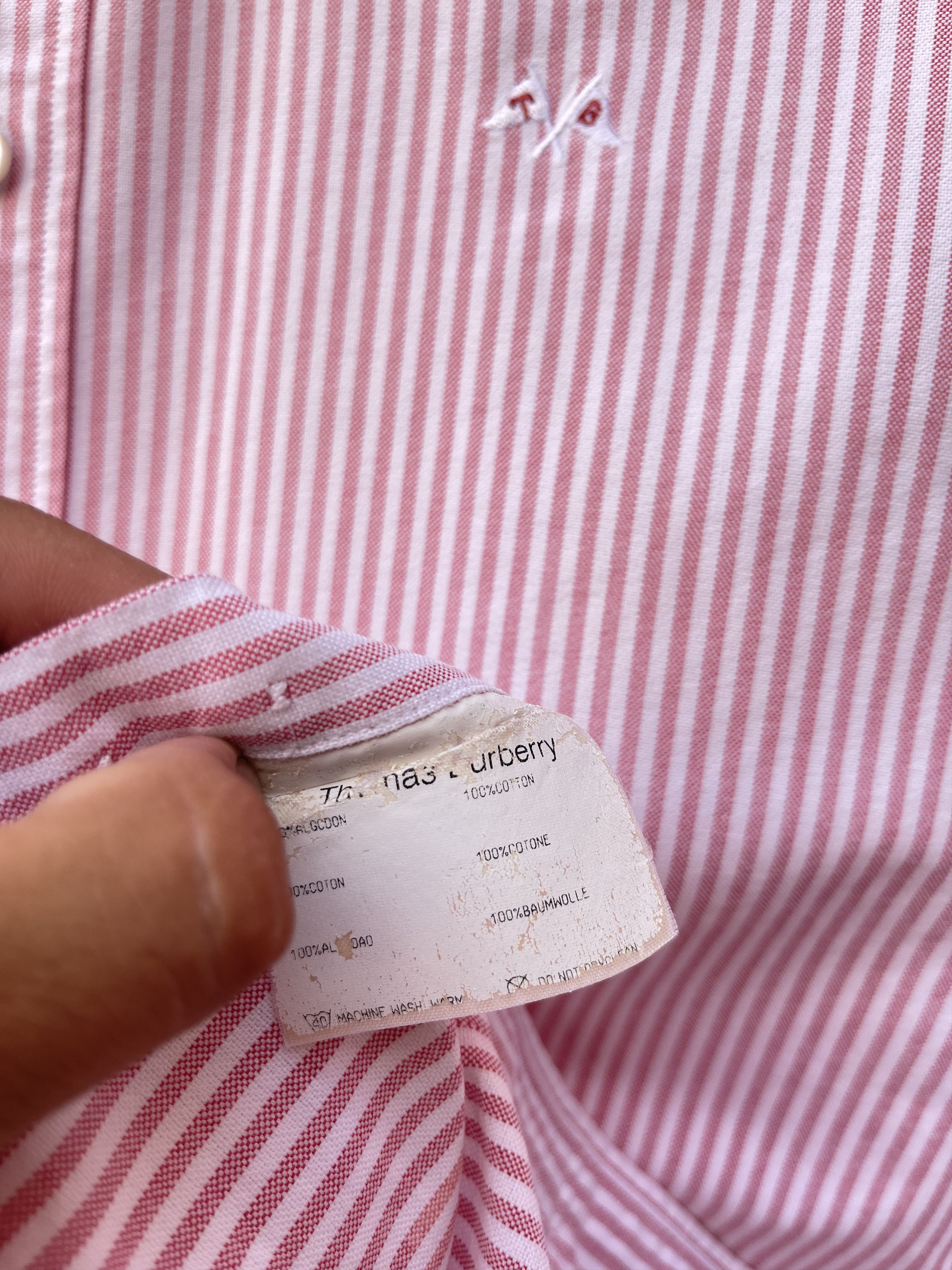Burberry TB 🔥 Burberry shirt checkered plaid red size L Size US L / EU 52-54 / 3 - 4 Thumbnail