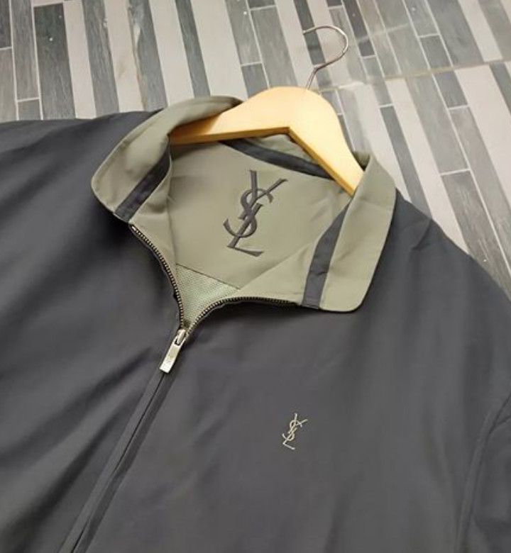 image of YSL Pour Homme x YVES Saint Laurent Itemvintage YVES Saint Laurent X YSL Jacket in Grey (Size Mediu