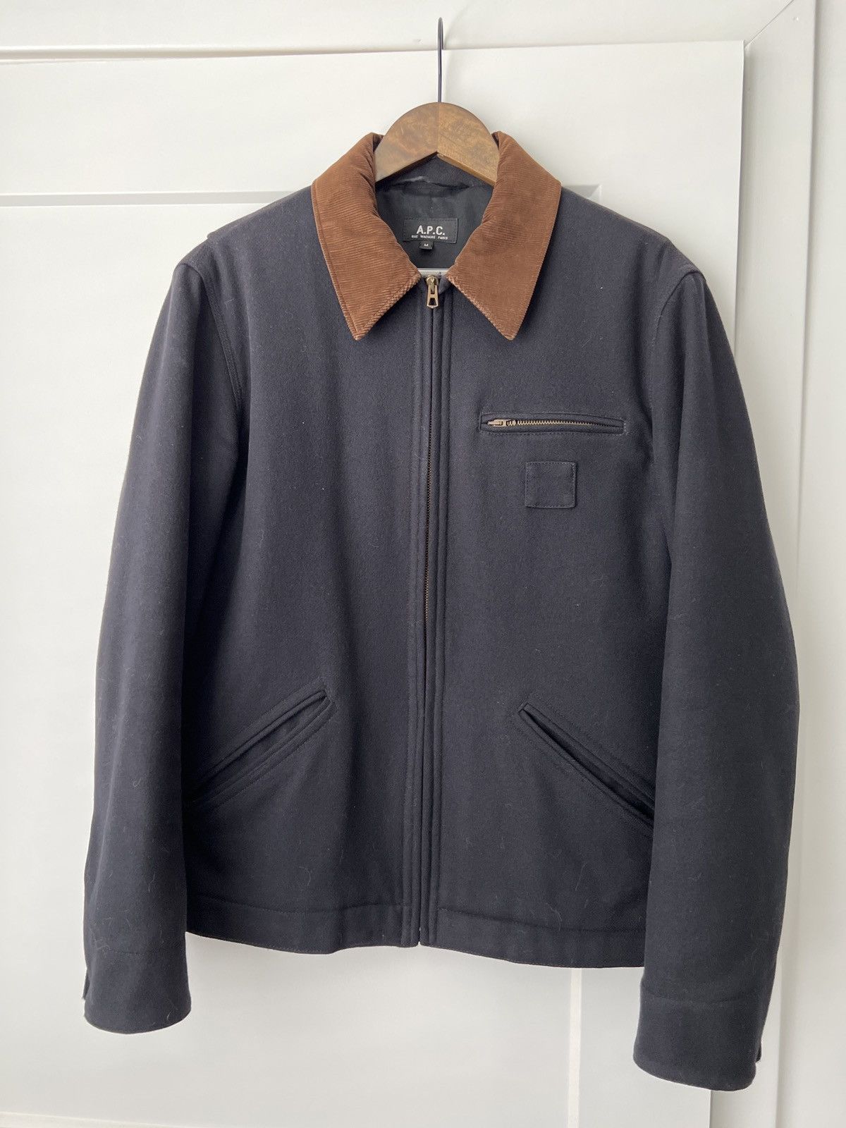 A.P.C. APC Wool Jacket Brown Corduroy Collar Size US M / EU 48-50 / 2 - 1 Thumbnail