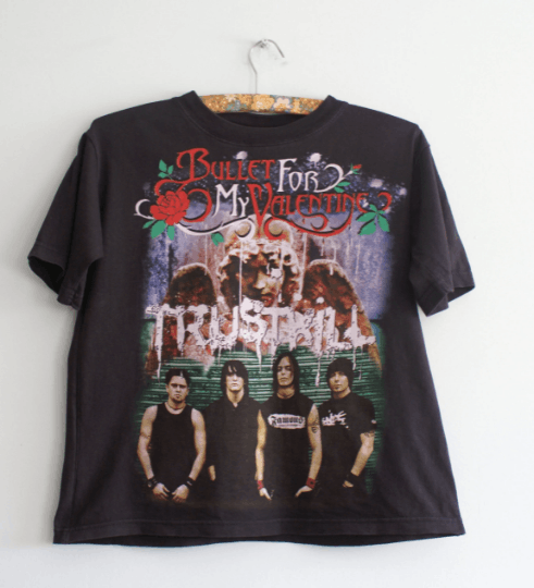 Band Tees Vintage Bullet for my Valentine t-shirt Size US XXS / EU 40 - 1 Thumbnail