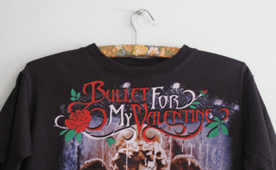 Band Tees Vintage Bullet for my Valentine t-shirt Size US XXS / EU 40 - 4 Thumbnail