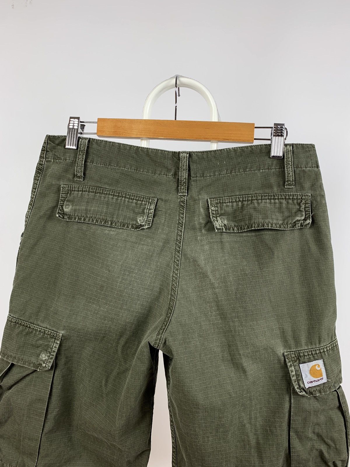 Carhartt 90s Vintage Carhartt Khaki Cargo Shorts Travis Style Size US 28 / EU 44 - 7 Thumbnail