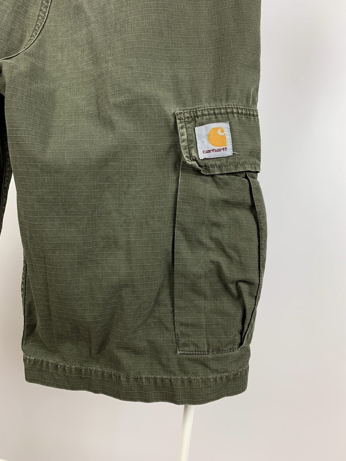 Carhartt 90s Vintage Carhartt Khaki Cargo Shorts Travis Style Size US 28 / EU 44 - 12 Thumbnail
