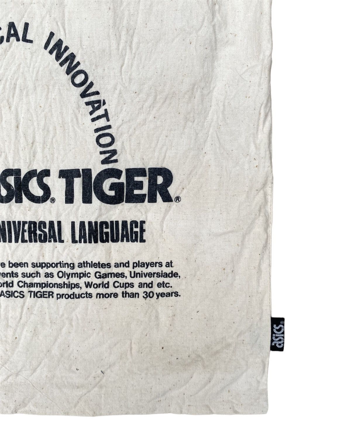 Vintage Japanese Asics Tiger Style Drawstring Bag Size ONE SIZE - 2 Preview