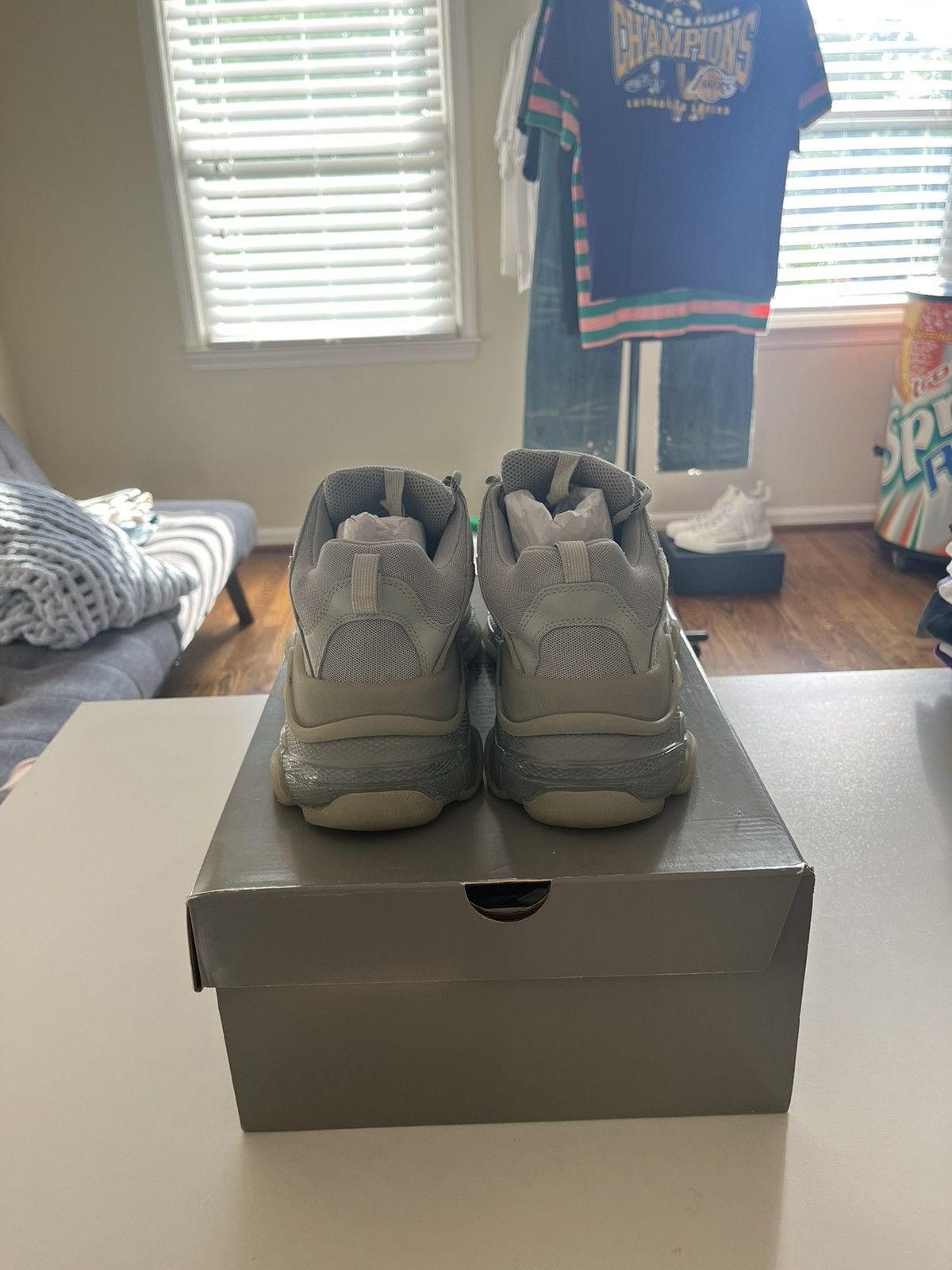 Balenciaga Balenciaga Triple S ‘Clear Sole Grey’ Sz 43 Size US 10 / EU 43 - 2 Thumbnail