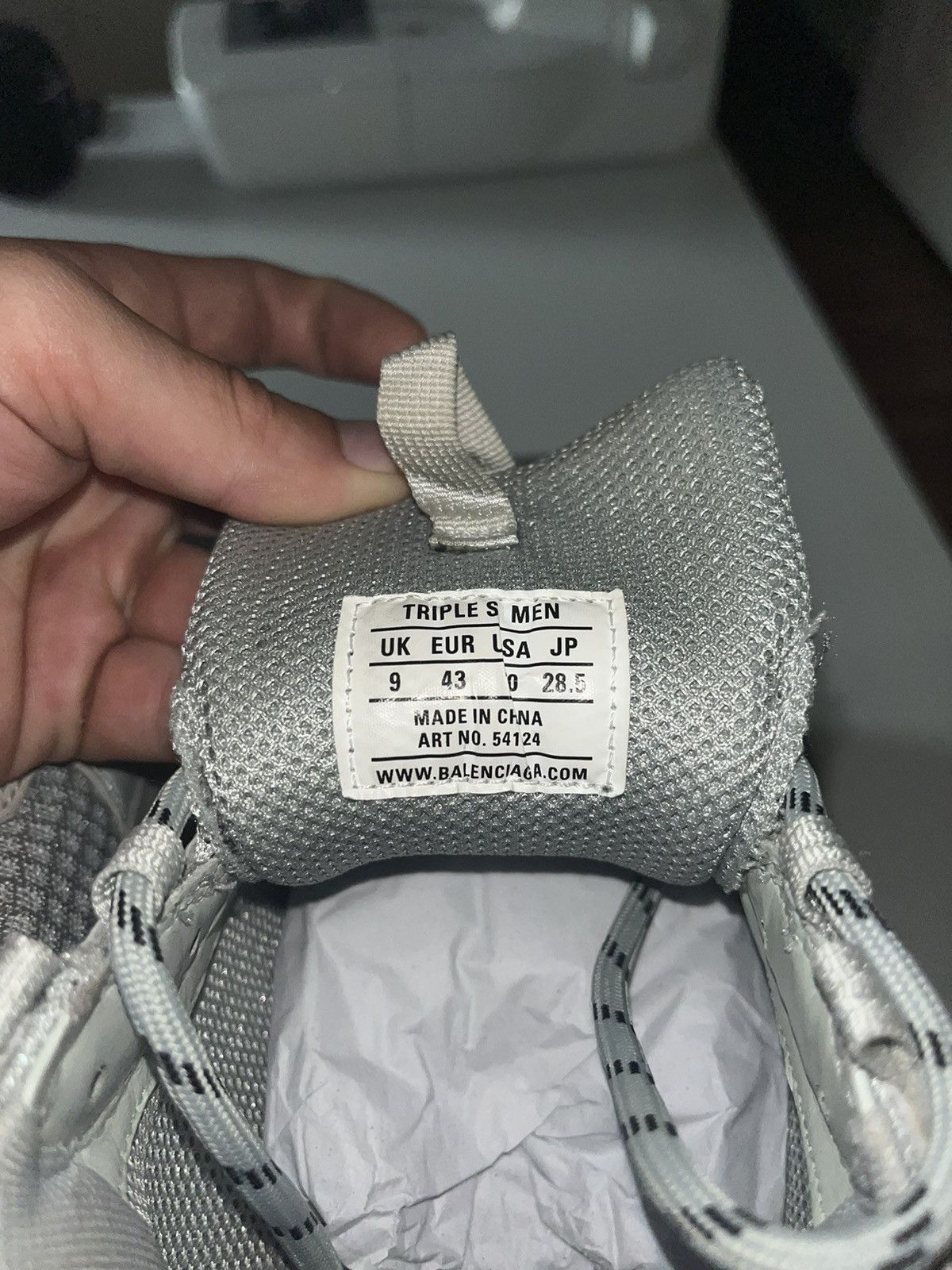 Balenciaga Balenciaga Triple S ‘Clear Sole Grey’ Sz 43 Size US 10 / EU 43 - 12 Thumbnail