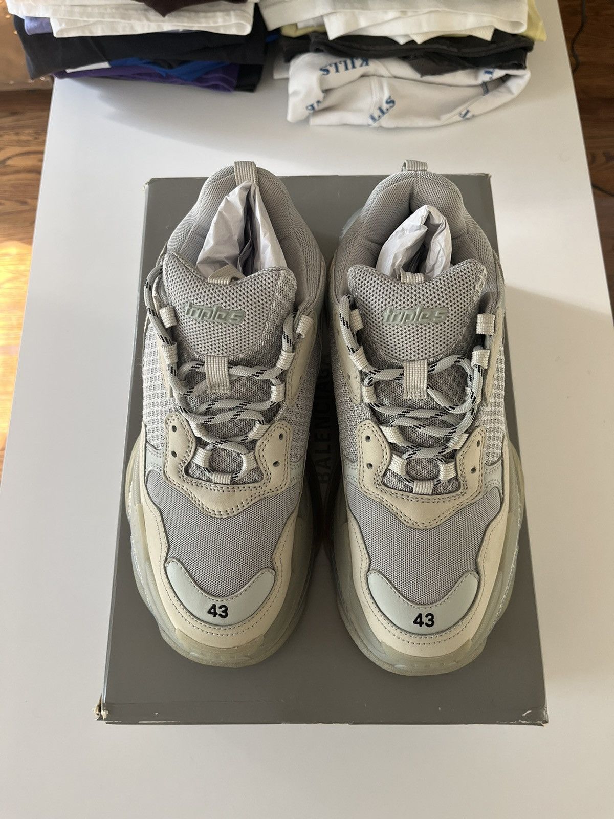 Balenciaga Balenciaga Triple S ‘Clear Sole Grey’ Sz 43 Size US 10 / EU 43 - 6 Thumbnail