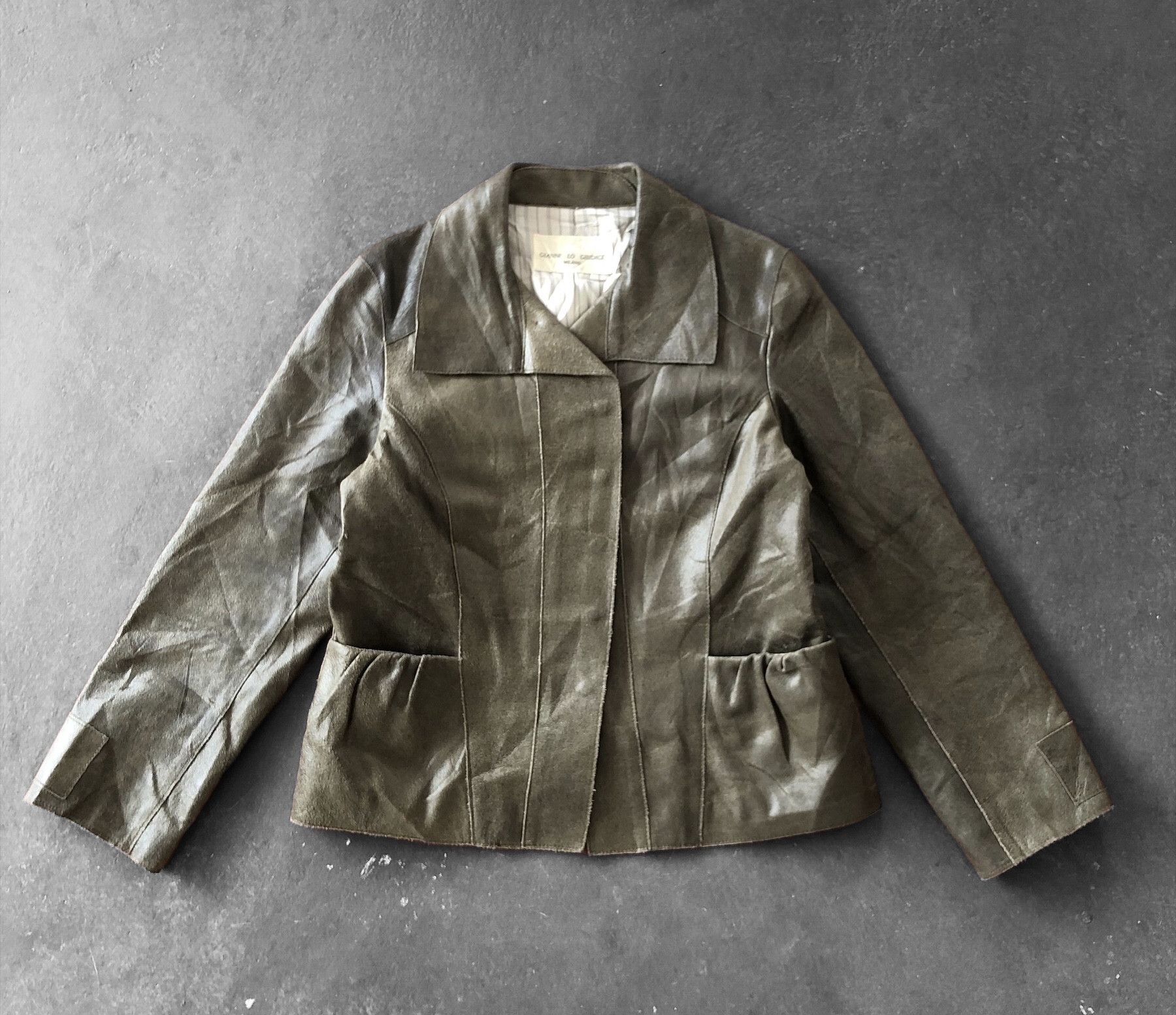 Japanese Brand VINTAGE GIANNI LO GIUDICE MILANO BUFFALO SKIN JACKET Size US S / EU 44-46 / 1 - 1 Thumbnail