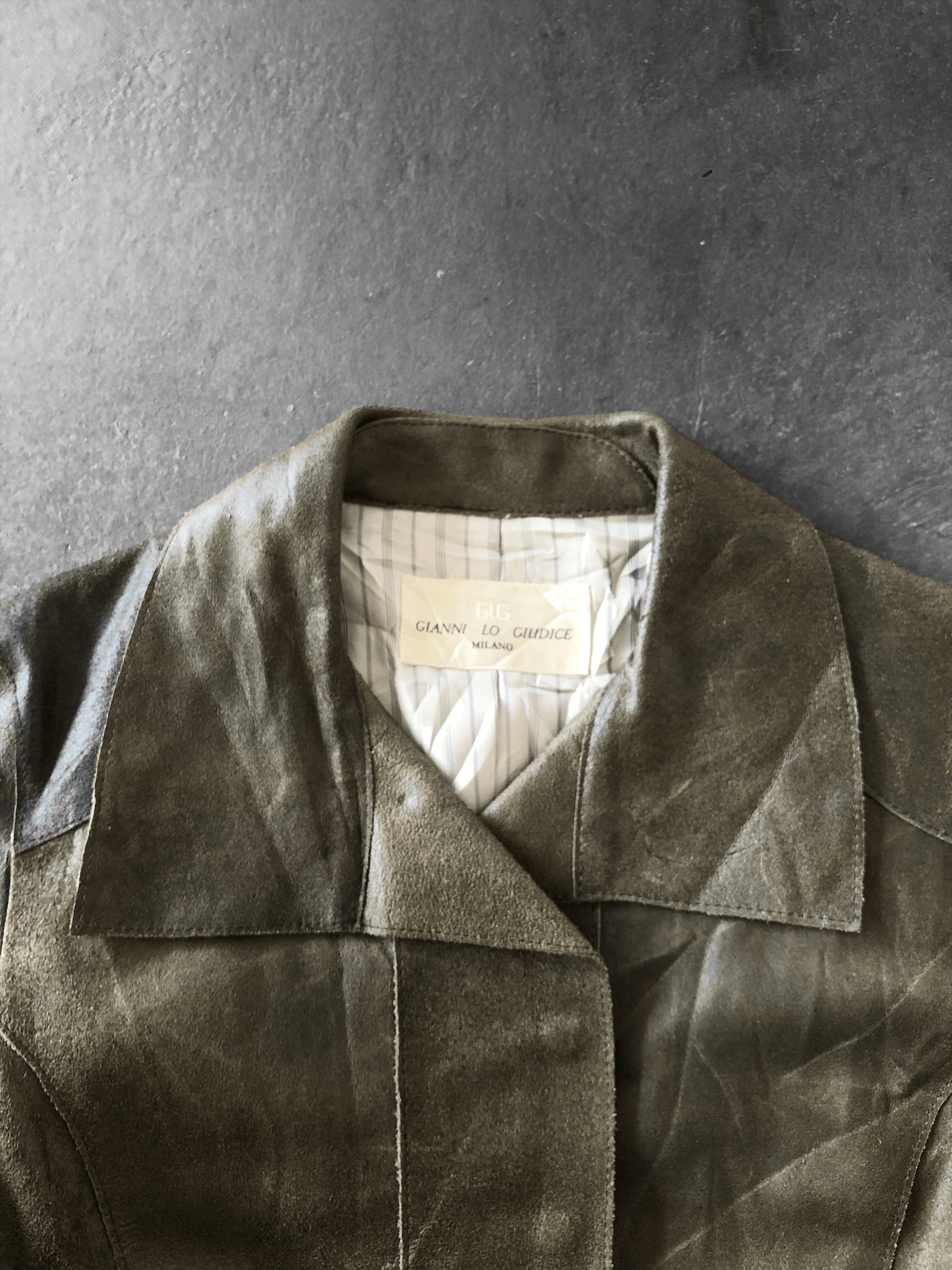 Japanese Brand VINTAGE GIANNI LO GIUDICE MILANO BUFFALO SKIN JACKET Size US S / EU 44-46 / 1 - 3 Thumbnail