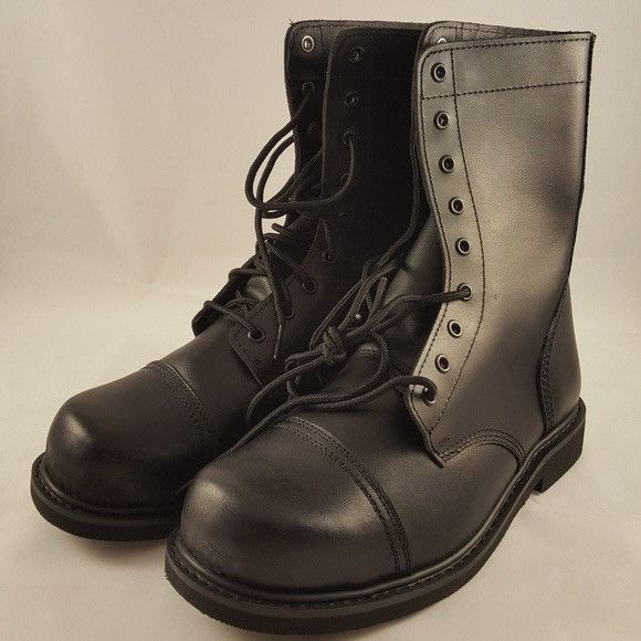 Vintage Leather Military Combat Boots | Grailed