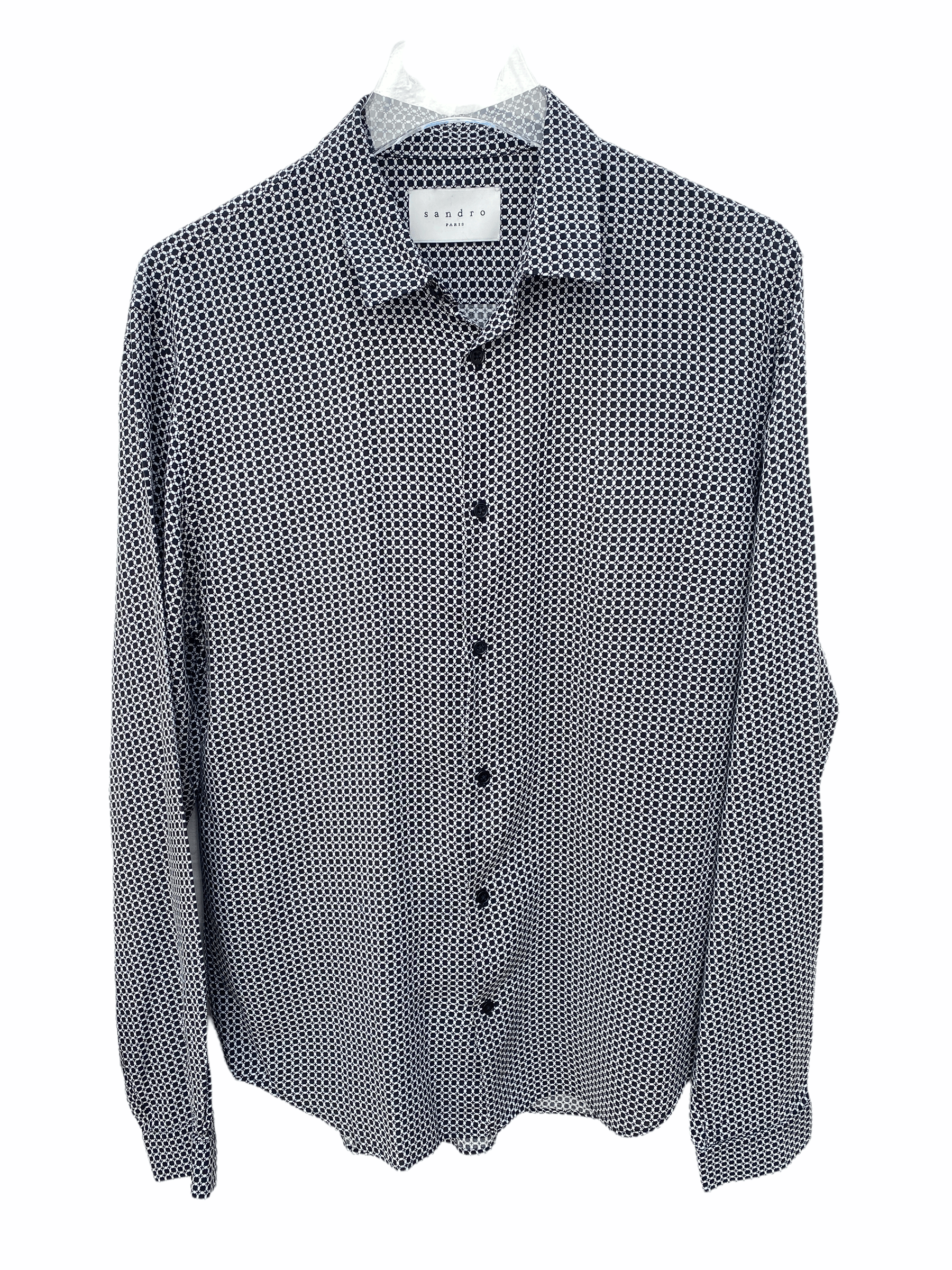 Sandro Silk Like Shirt Size US L / EU 52-54 / 3 - 2 Thumbnail
