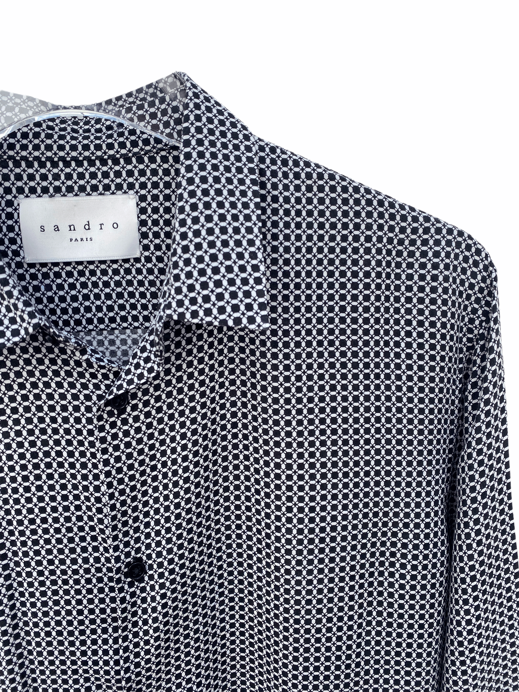 Sandro Silk Like Shirt Size US L / EU 52-54 / 3 - 3 Thumbnail