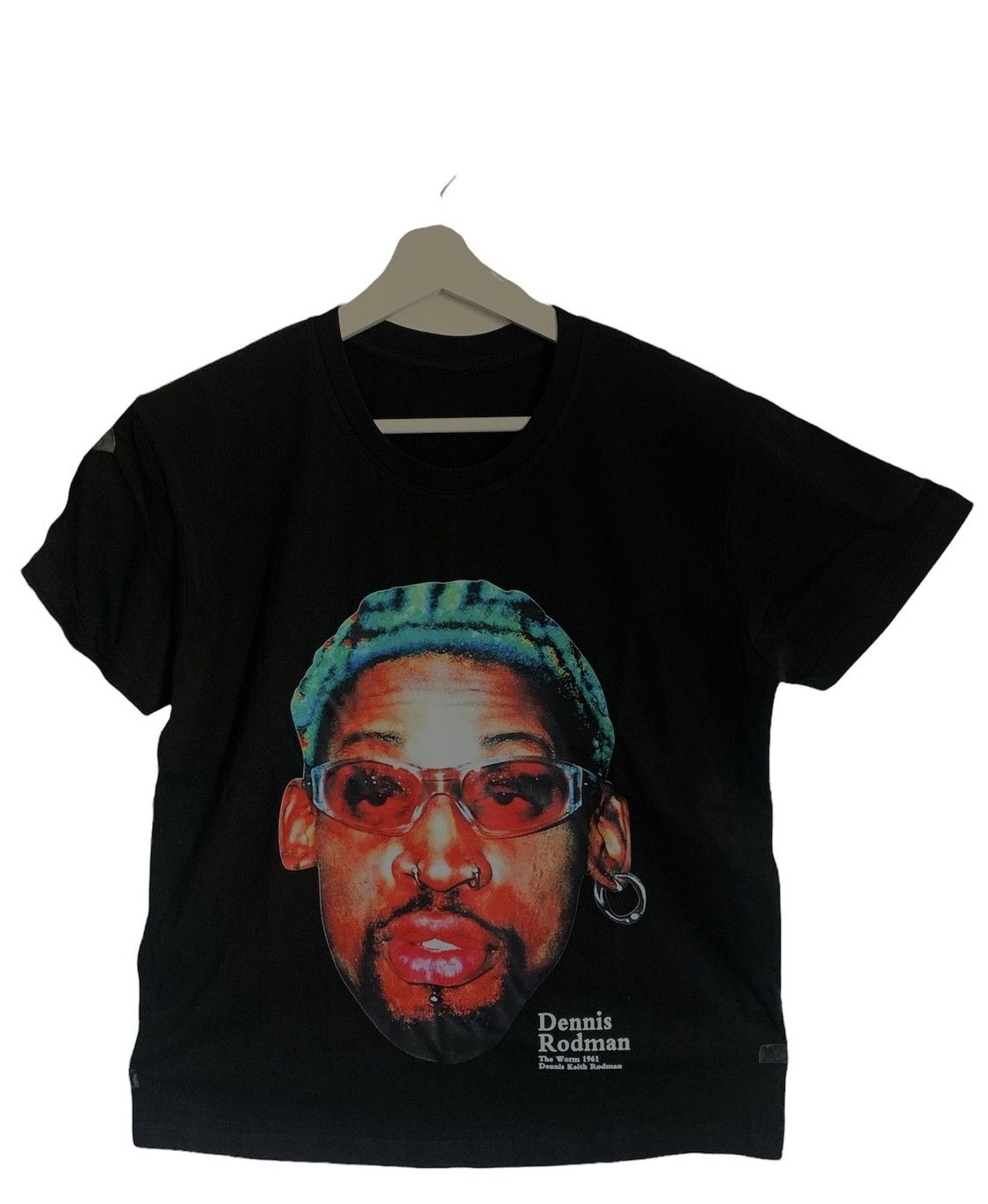 トップス 90s Dennis Keith Rodman vintage shirt Rare vintage 90s Dennis Rodman basketball nba Chicago Bulls