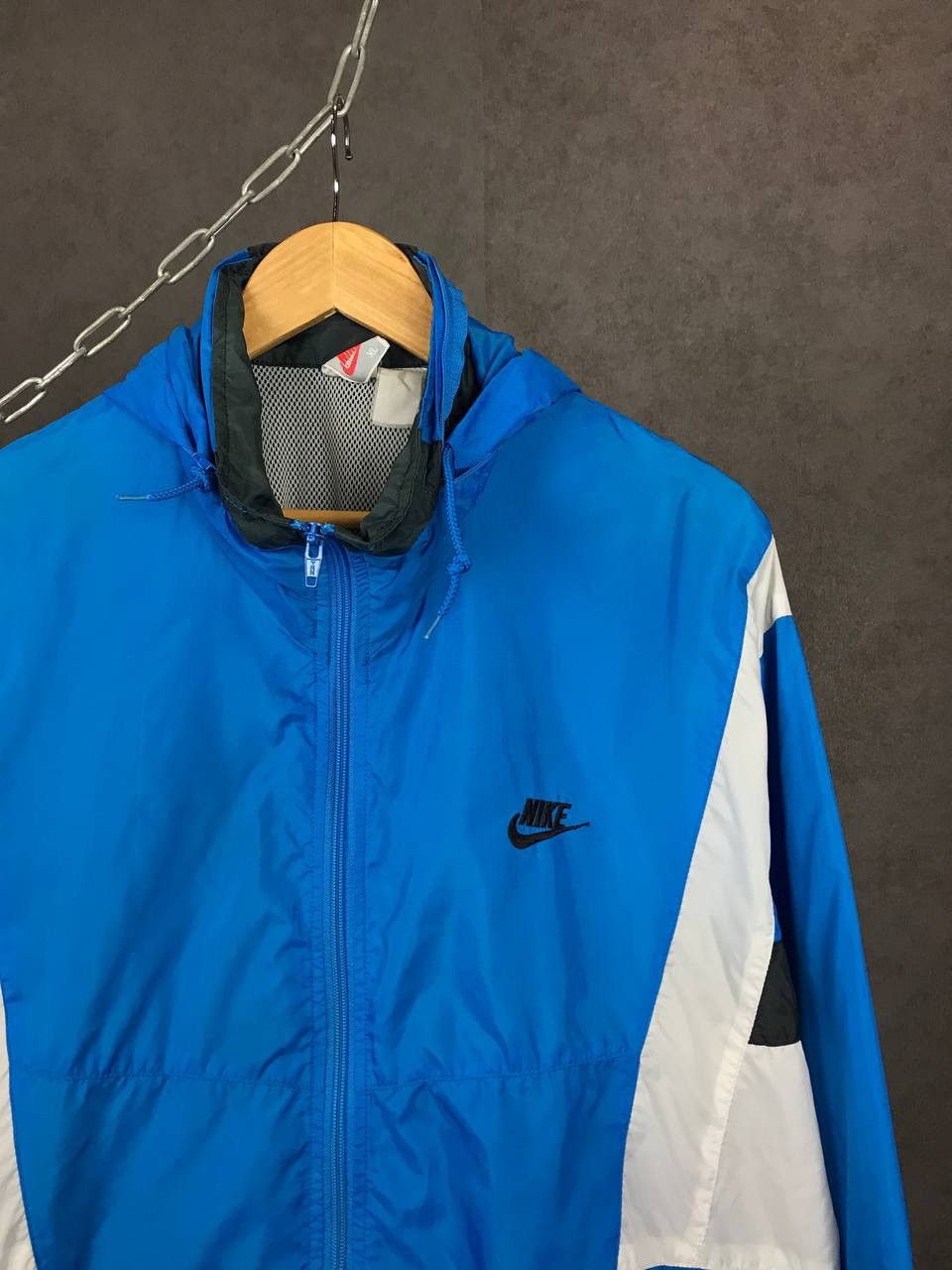 Nike × Vintage Nike swoosh streetwear vintage light jacket Size US XL / EU 56 / 4 - 2 Thumbnail