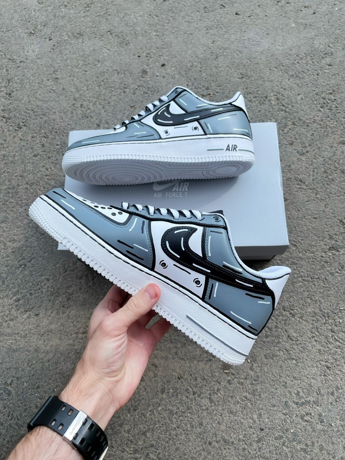 nike air force cartoon custom