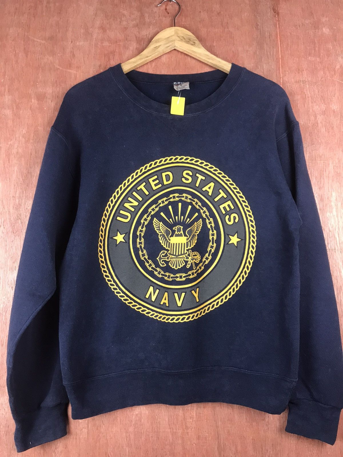 Vintage DLL US Navy big logo vintage american Sweatshirt #2722 Size US S / EU 44-46 / 1 - 2 Thumbnail