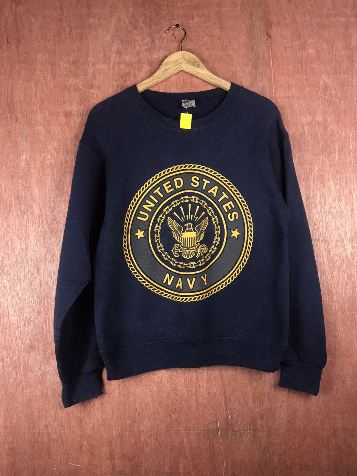 Vintage DLL US Navy big logo vintage american Sweatshirt #2722 Size US S / EU 44-46 / 1 - 1 Thumbnail