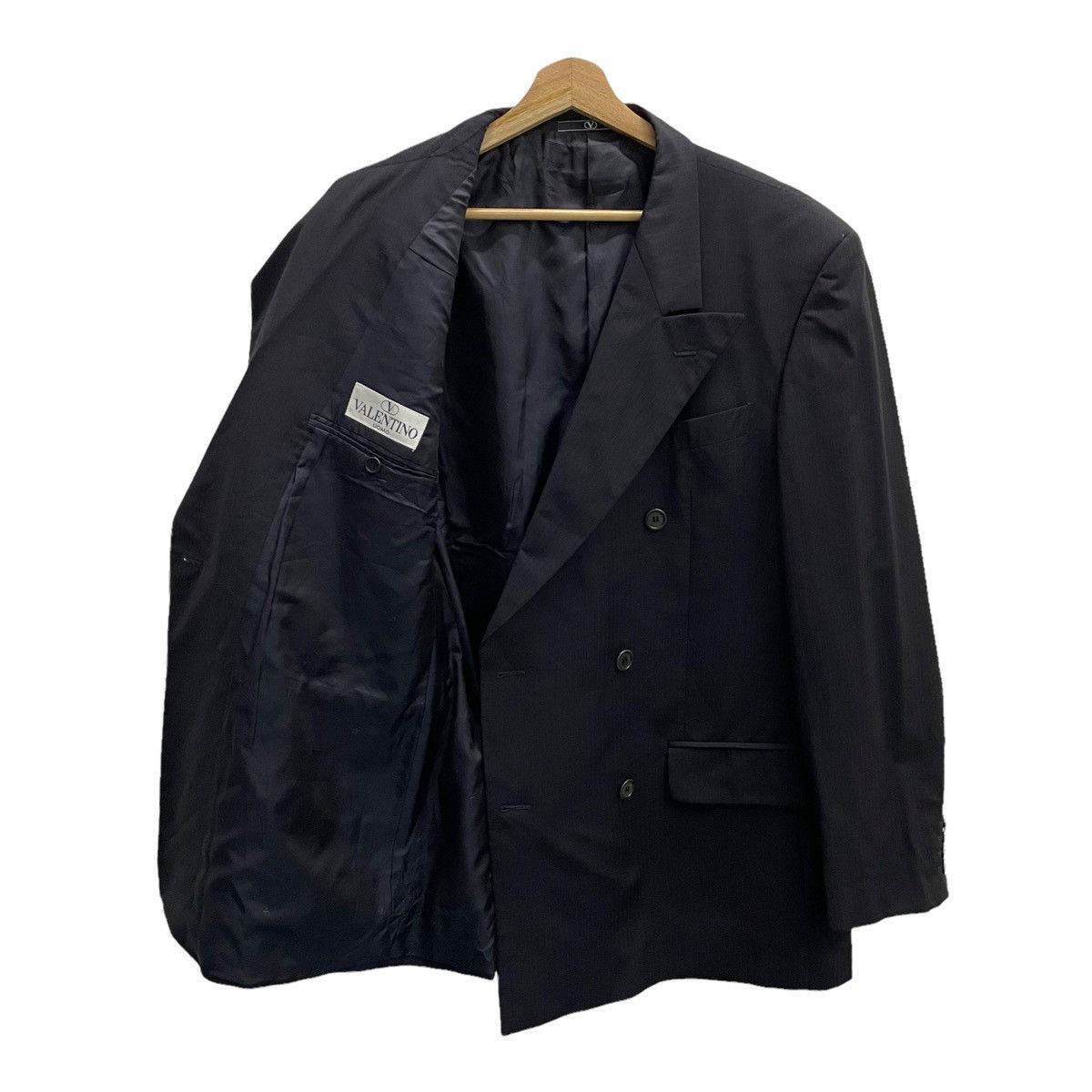 Designer × Valentino 🔥VALENTINO DOUBLE BREASTED BLAZER COAT Size 42R - 6 Thumbnail