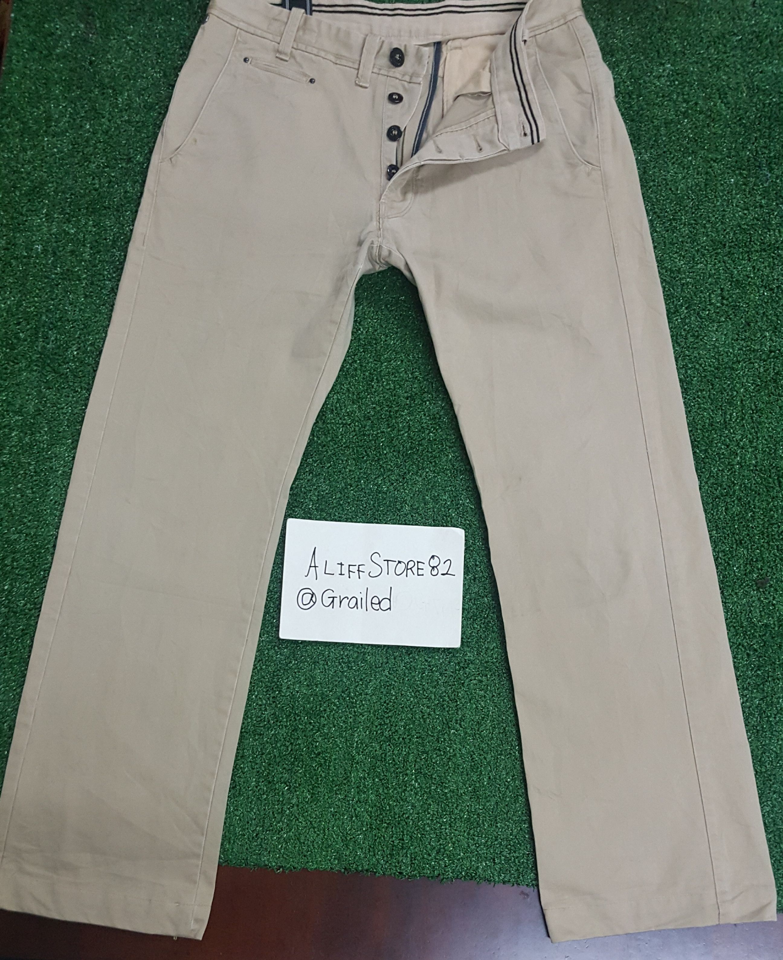 Stone Island × Vintage 📍LastDrop📍Vintage Stone Island Khaki Pants Size US 34 / EU 50 - 1 Thumbnail