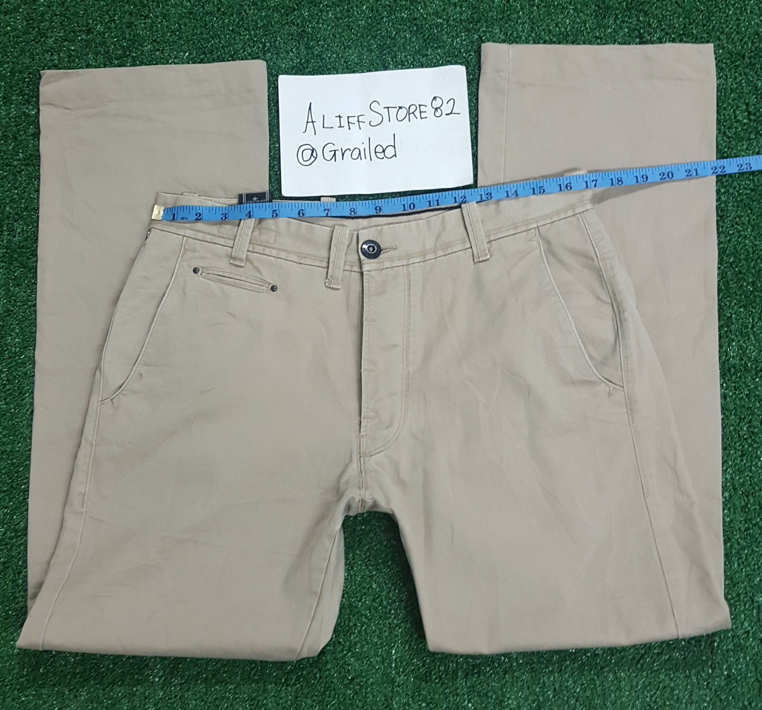 Stone Island × Vintage 📍LastDrop📍Vintage Stone Island Khaki Pants Size US 34 / EU 50 - 3 Thumbnail
