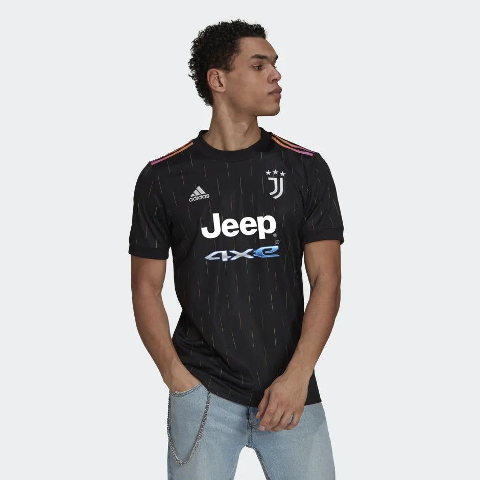 Adidas × Jeep JUVENTUS 21/22 AWAY JERSEY in Black (ADIDAS OFFICAL) - 2XL Size US XXL / EU 58 / 5 - 3 Thumbnail