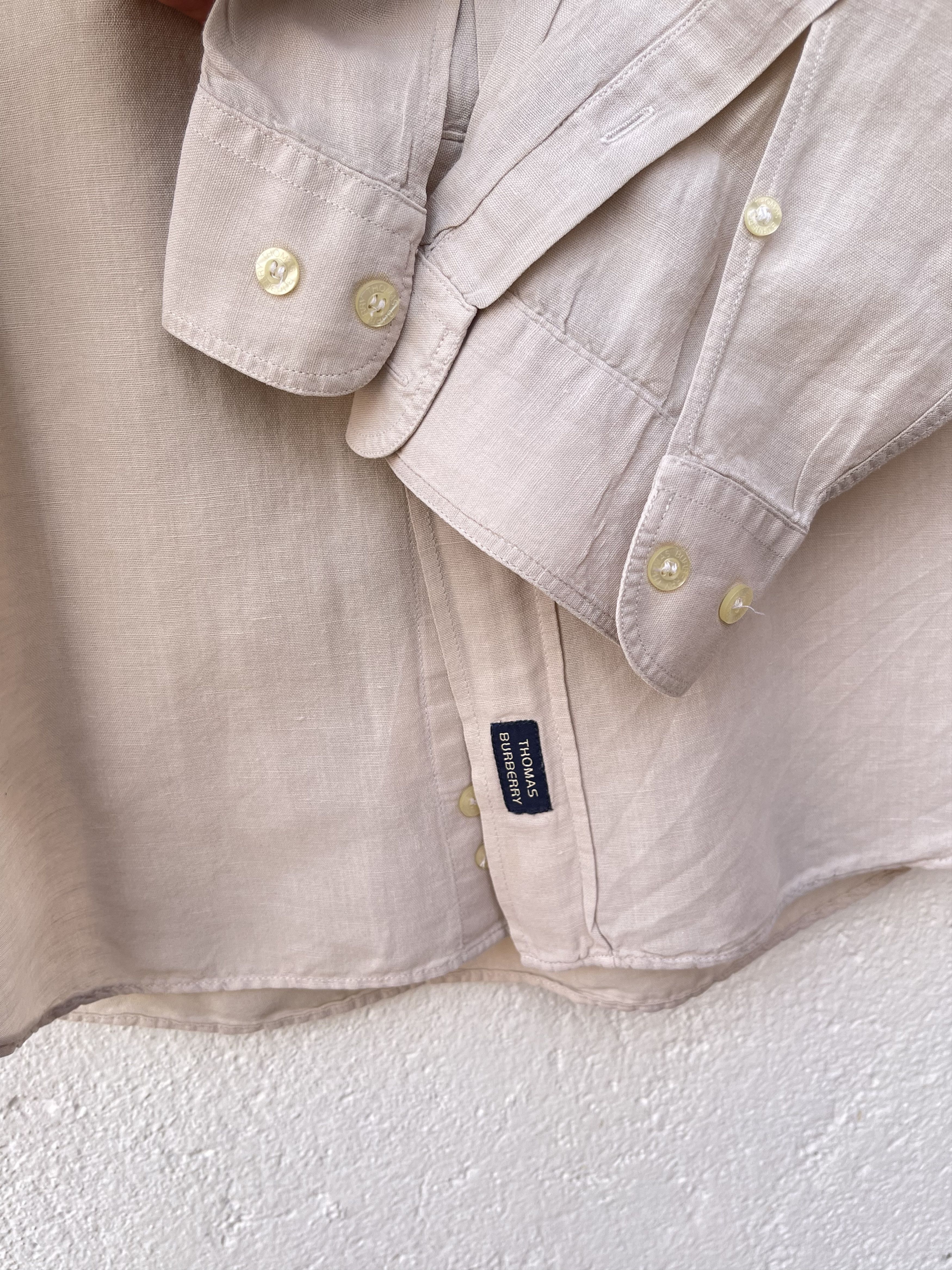 Burberry 🔥TB Burberry shirt linen and cotton beige size L Size US L / EU 52-54 / 3 - 4 Thumbnail
