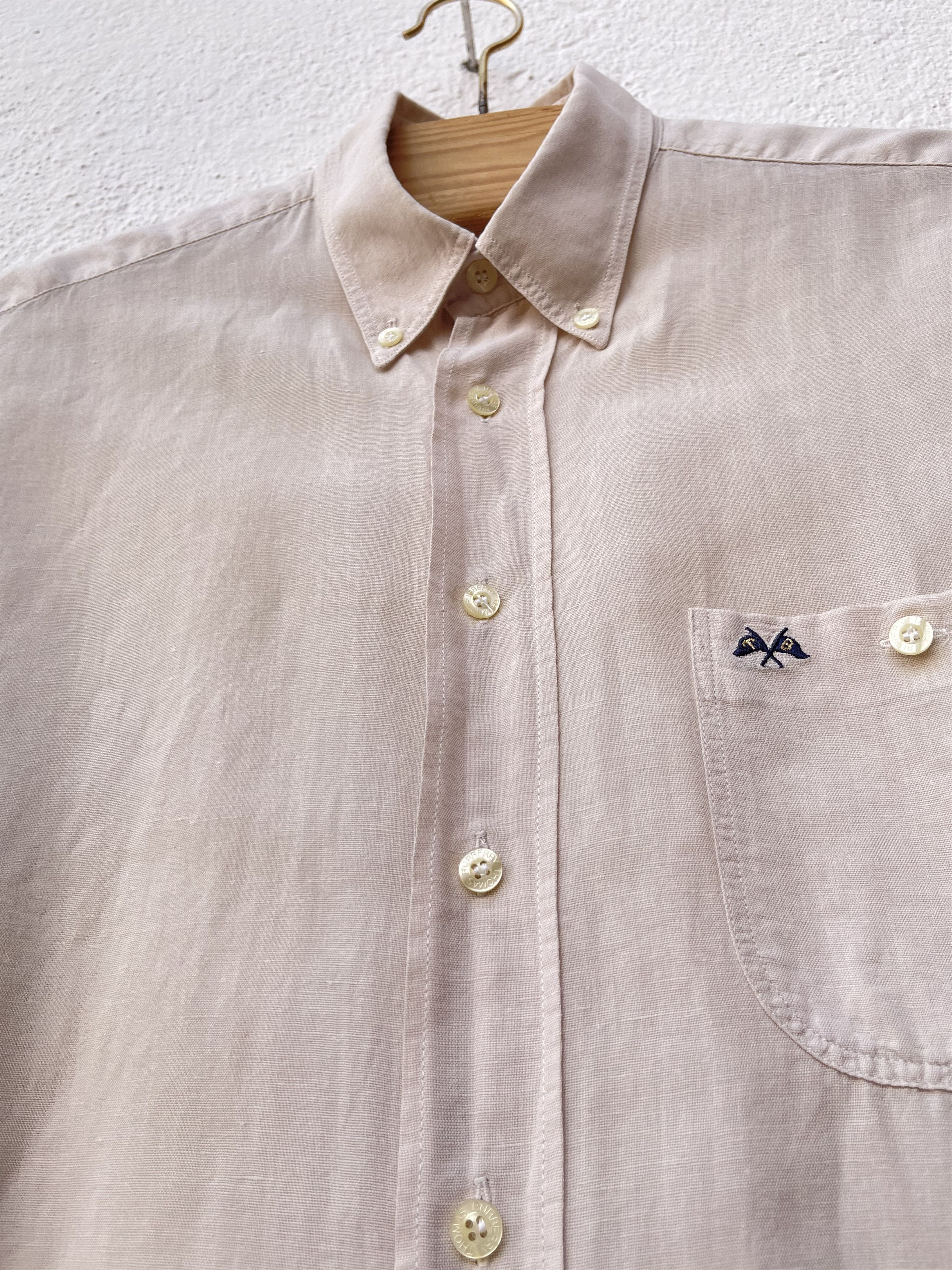 Burberry 🔥TB Burberry shirt linen and cotton beige size L Size US L / EU 52-54 / 3 - 2 Thumbnail