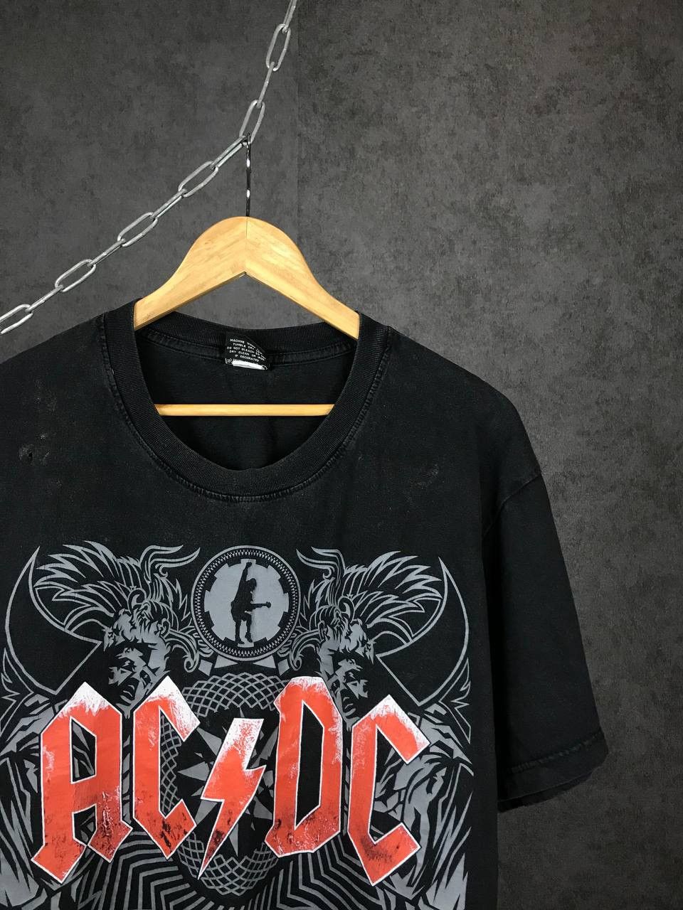 AC/DC × Band Tees × Vintage AC/DC vintage rock band overprinted tee Size US XL / EU 56 / 4 - 2 Thumbnail