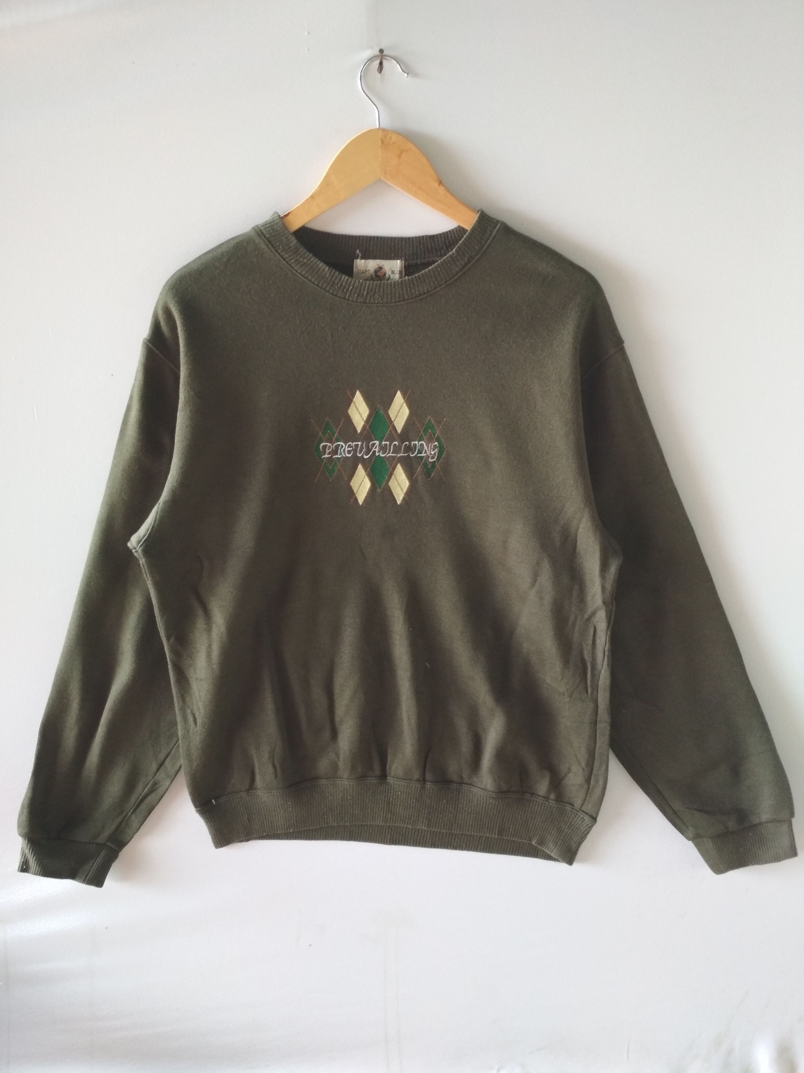Japanese Brand CAPTAIN BLUE PREVAILING BIG SPELL OUT DESIGN SWEATSHIRT Size US M / EU 48-50 / 2 - 1 Thumbnail