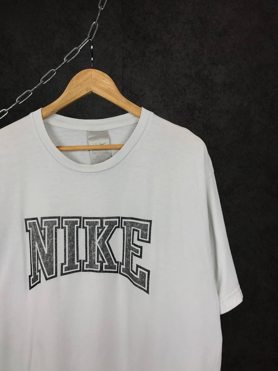 Nike × Vintage Nike swoosh streetwear vintage center logo tee Size US XL / EU 56 / 4 - 2 Thumbnail