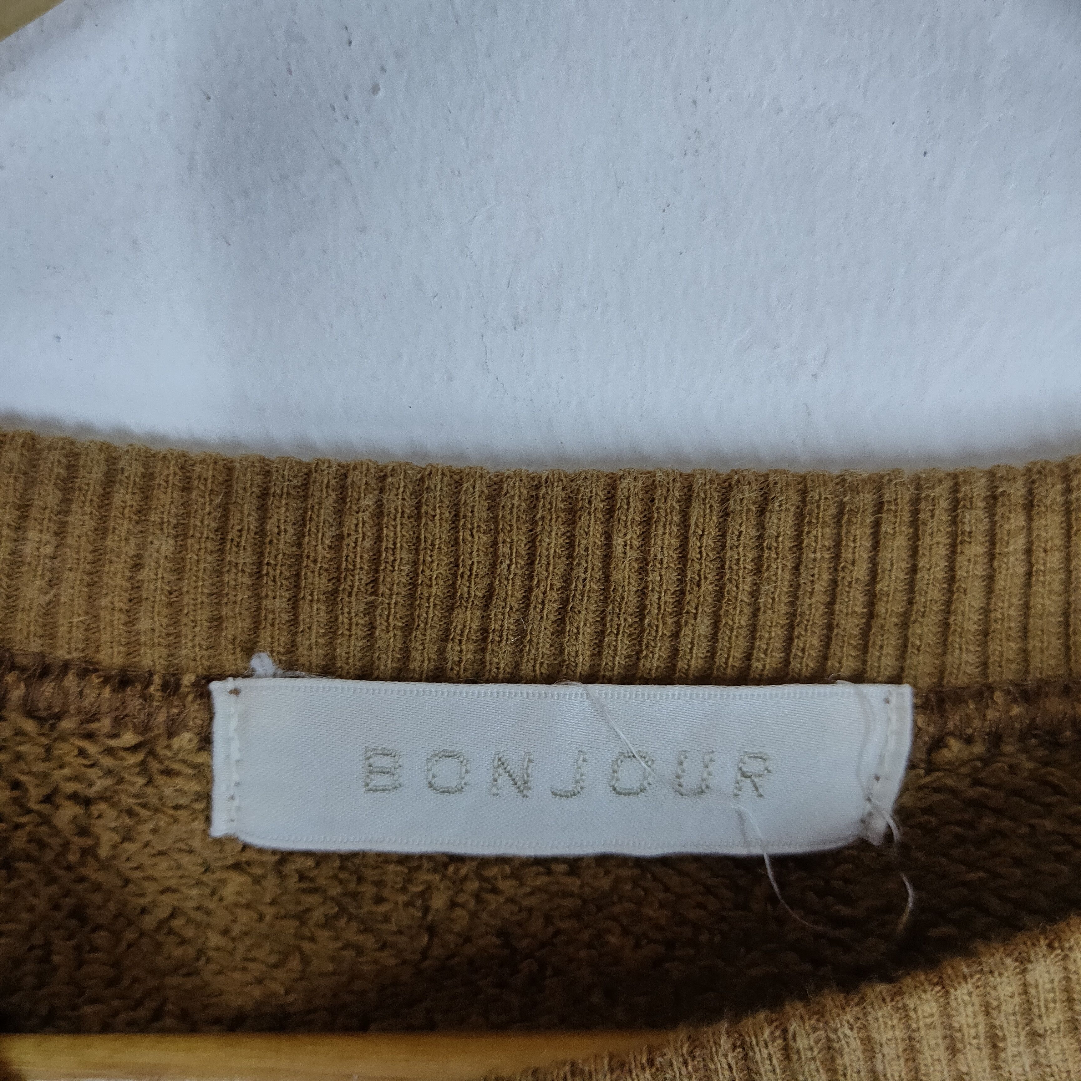 Japanese Brand BONJOUR AOYOTAMA TOKYO Embroidery Spellout Sweatshirt Size US M / EU 48-50 / 2 - 4 Thumbnail