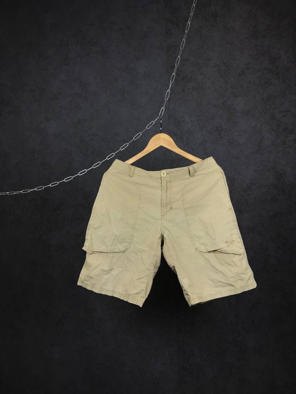 Nike × Vintage Nike swoosh streetwear vintage shorts Size US 30 / EU 46 - 1 Thumbnail