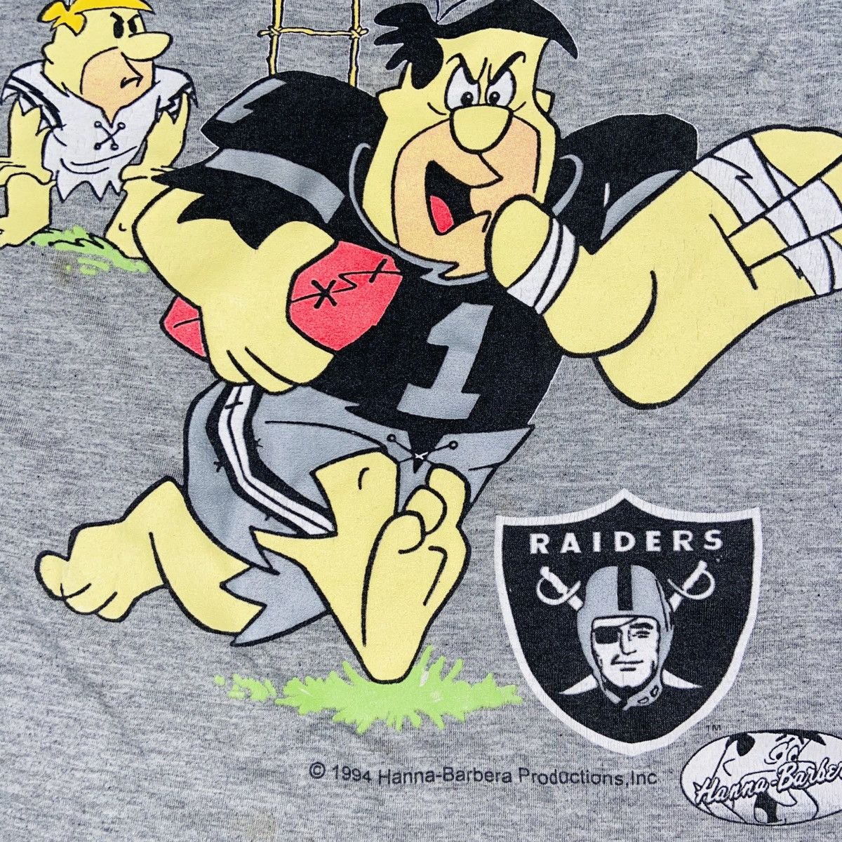 NFL 1994 RAIDERS x FLINTSTONES RARE ARCHIVE BOXY FIT TEE - № 311 Size US L / EU 52-54 / 3 - 4 Thumbnail