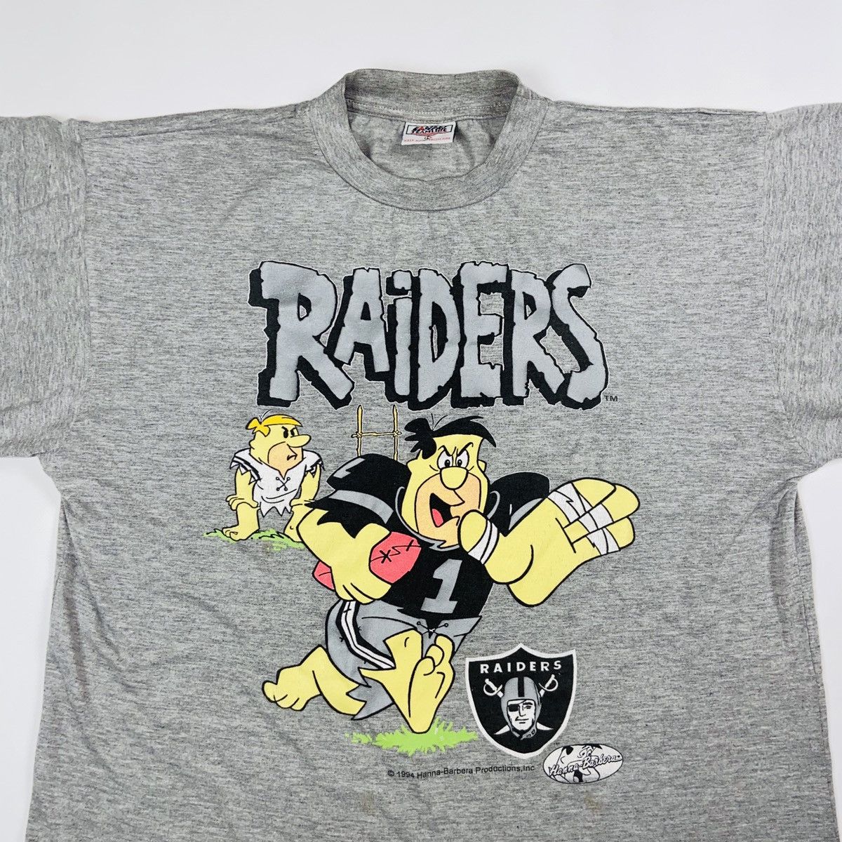 NFL 1994 RAIDERS x FLINTSTONES RARE ARCHIVE BOXY FIT TEE - № 311 Size US L / EU 52-54 / 3 - 2 Thumbnail