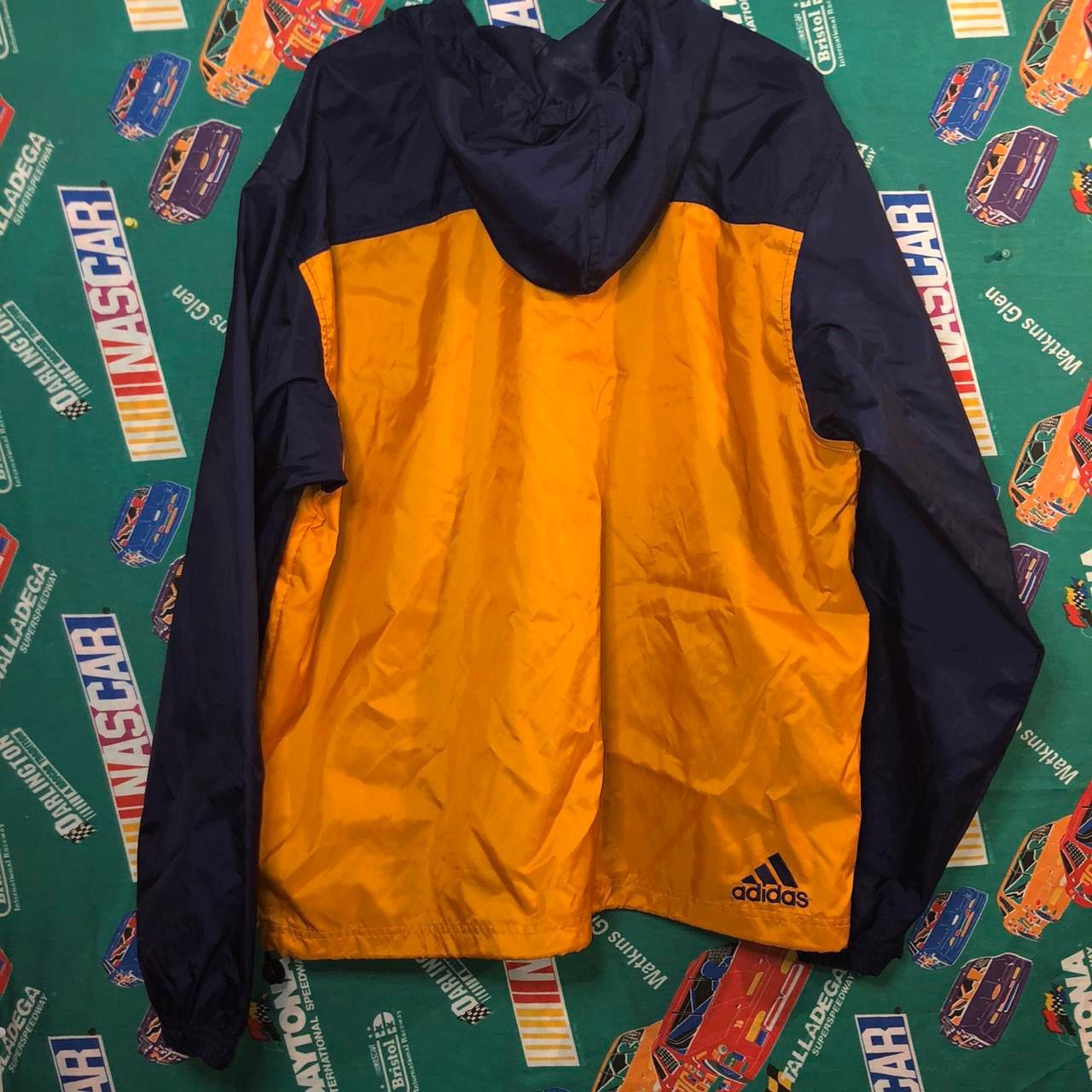 Adidas 90s Adidas center logo windbreaker hoodie 1/4 zip anorak Size US L / EU 52-54 / 3 - 4 Thumbnail