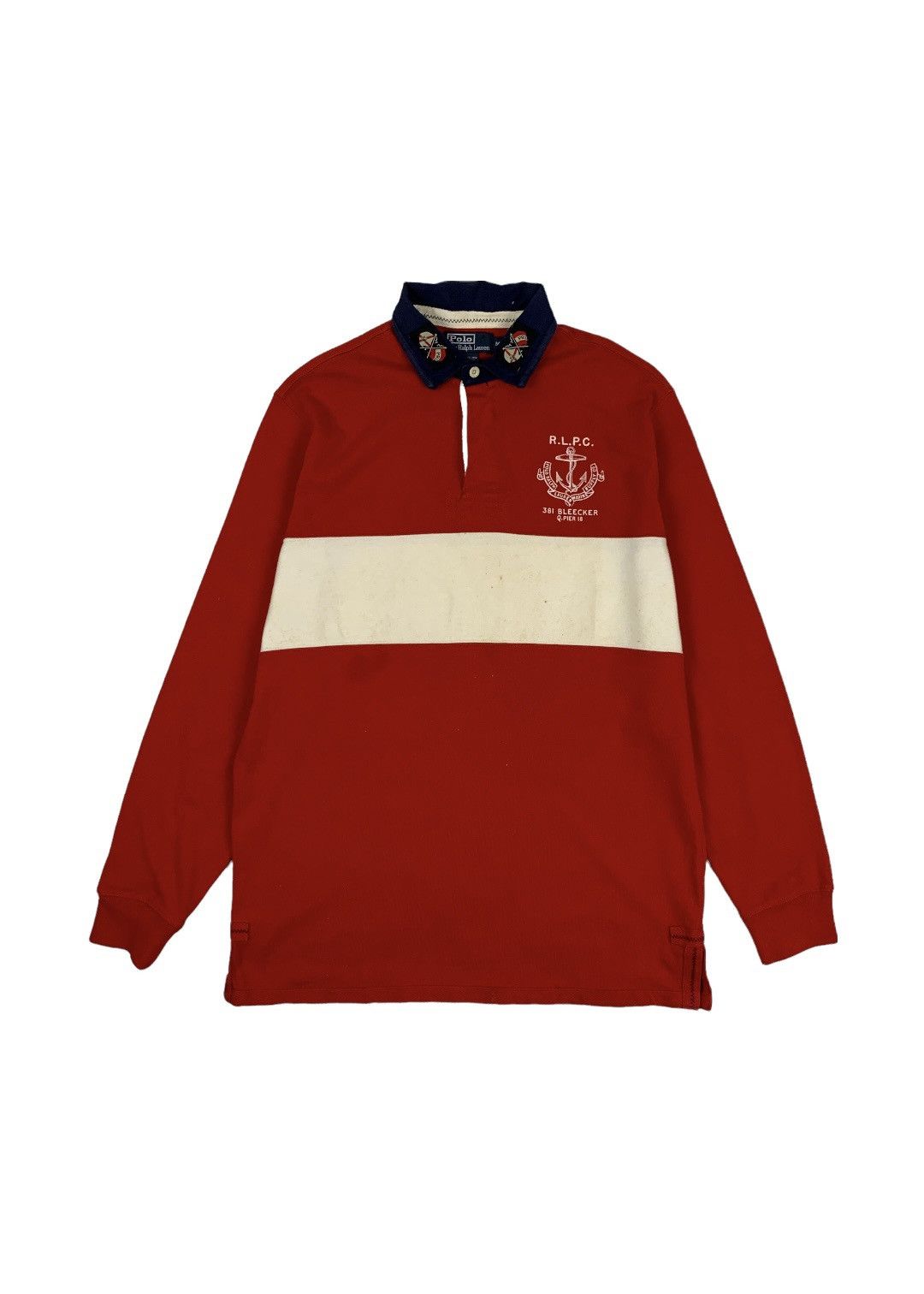 Polo Ralph Lauren Vintage Polo Ralph Lauren Long Sleeve Rugby Shirt Size US M / EU 48-50 / 2 - 1 Thumbnail