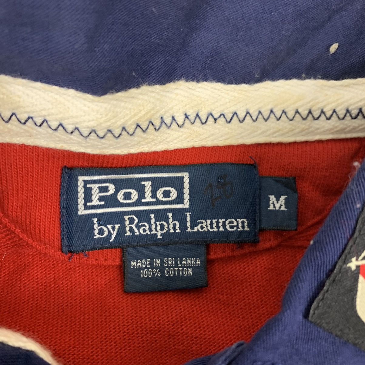 Polo Ralph Lauren Vintage Polo Ralph Lauren Long Sleeve Rugby Shirt Size US M / EU 48-50 / 2 - 9 Thumbnail