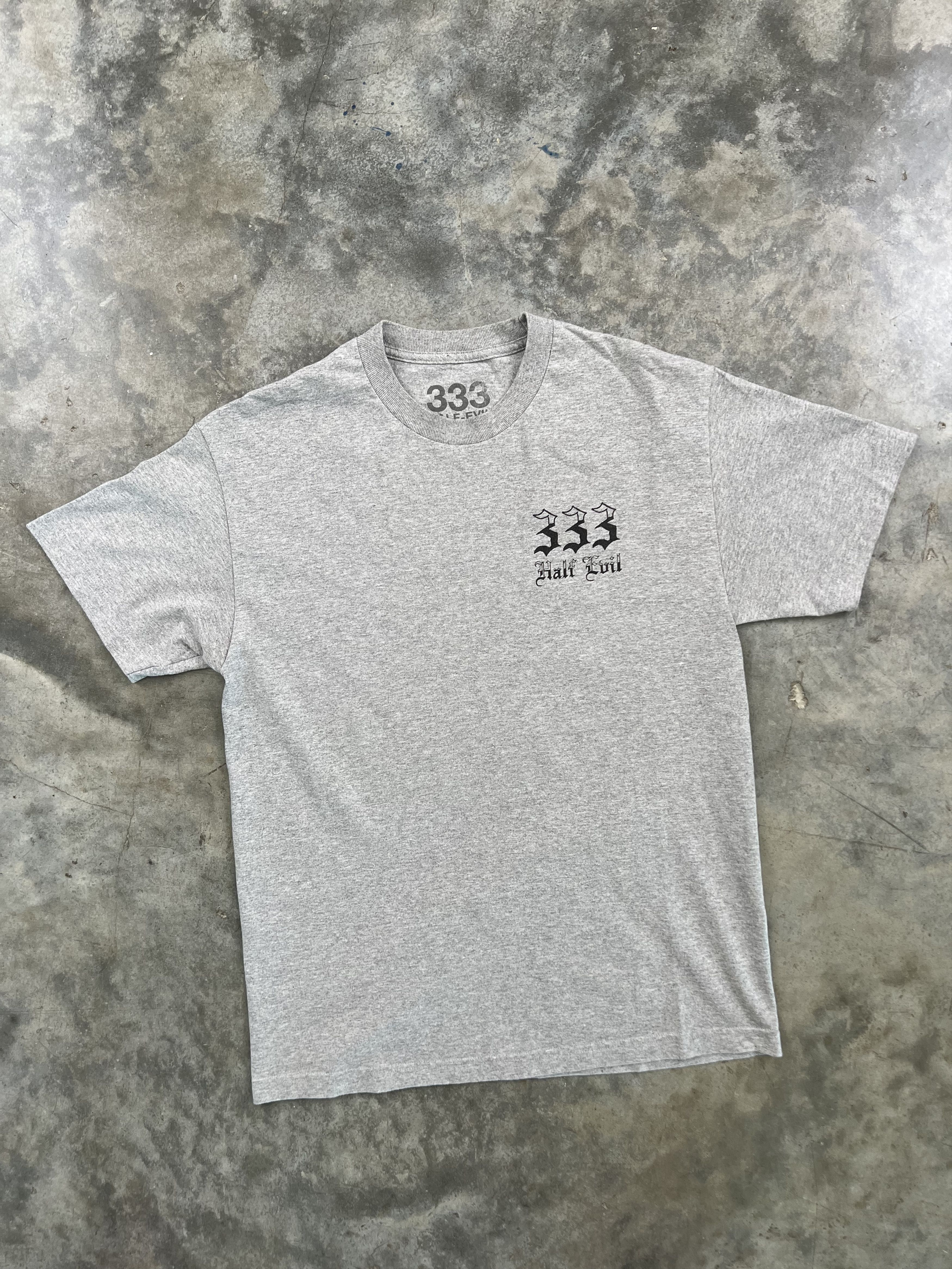 Half Evil Half Evil Grey Gothic Logo Tee Large 333 Absent FTP Size US L / EU 52-54 / 3 - 1 Thumbnail