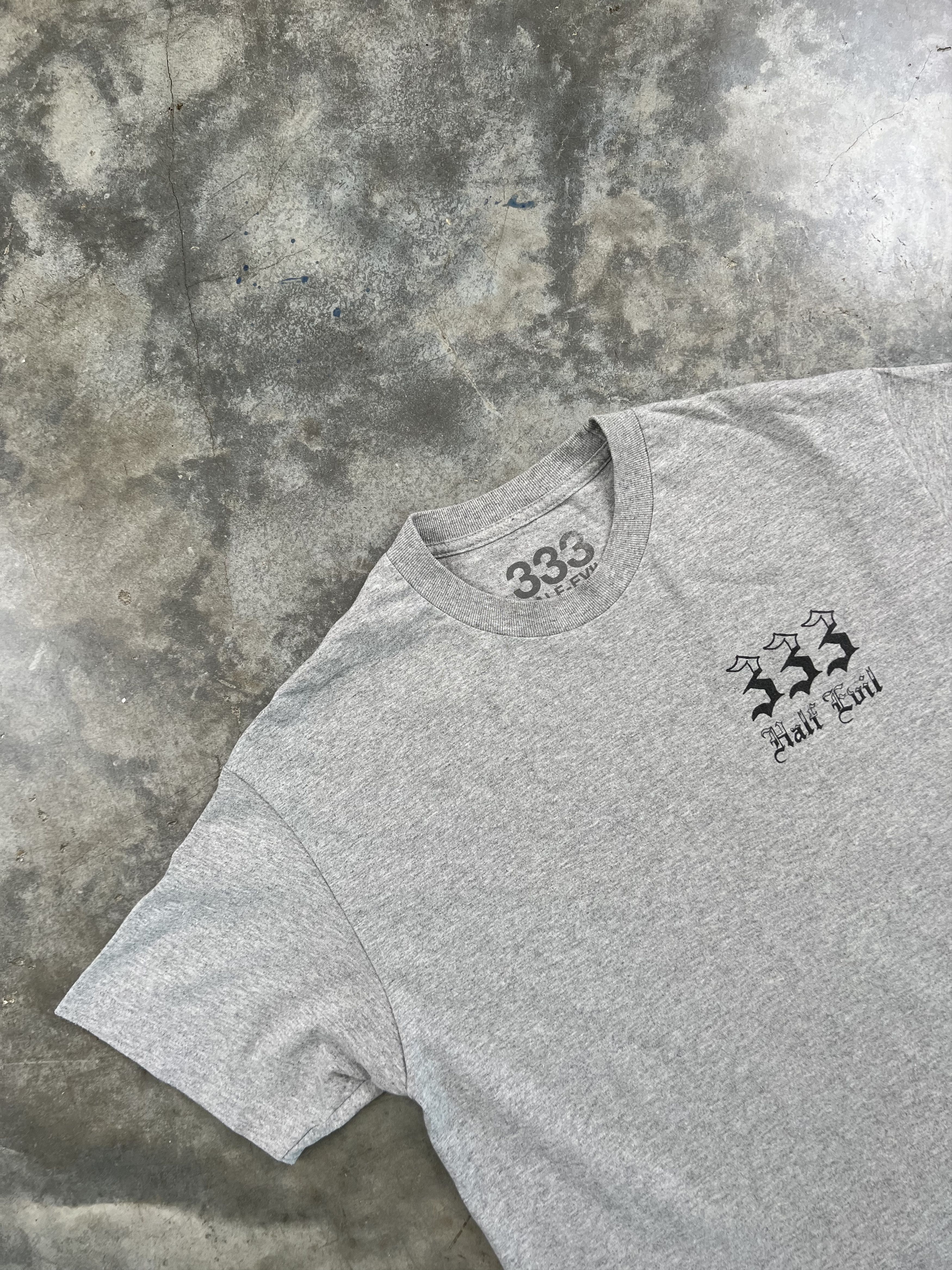 Half Evil Half Evil Grey Gothic Logo Tee Large 333 Absent FTP Size US L / EU 52-54 / 3 - 2 Thumbnail