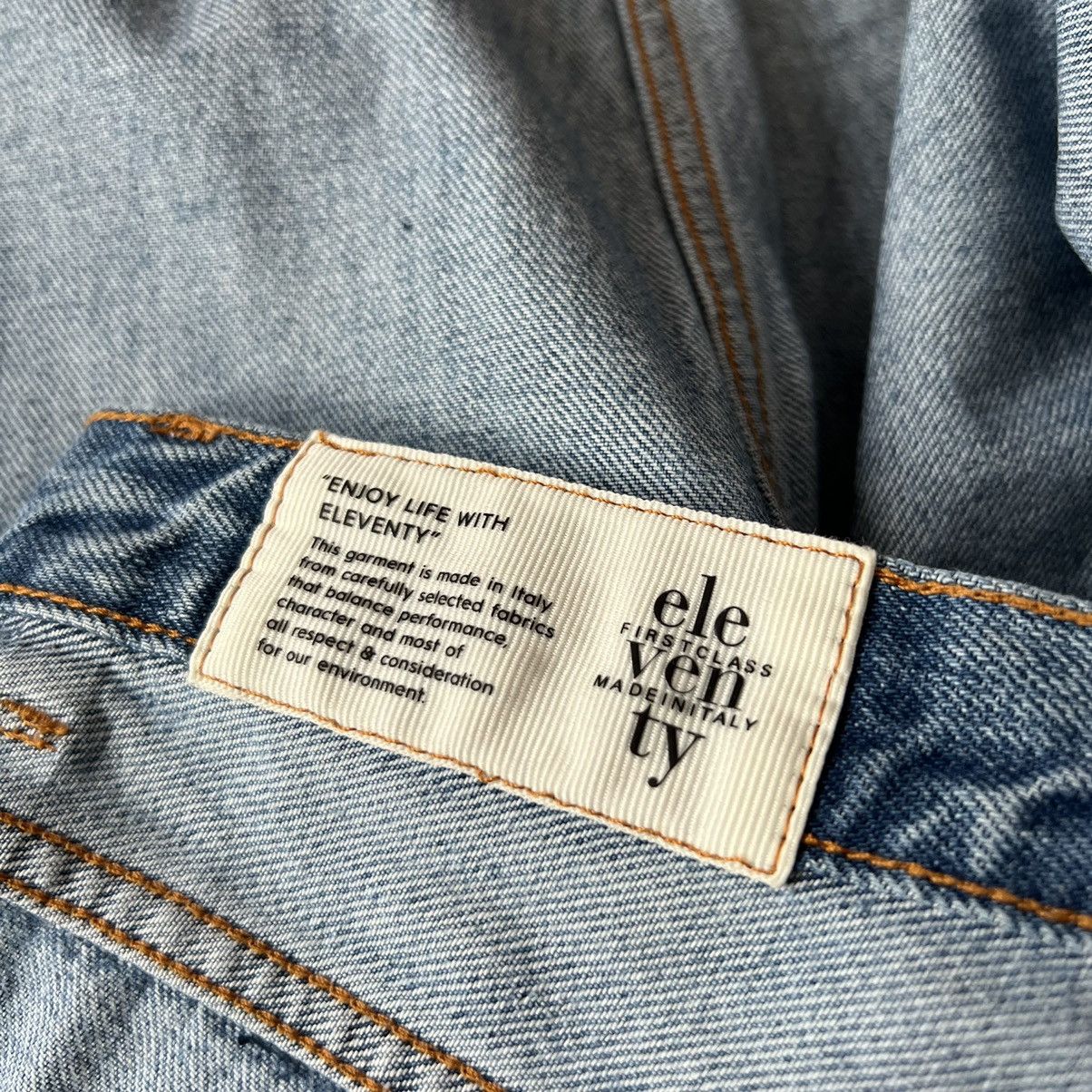 Eleventy Eleventy Blue Cotton Jeans Size US 32 / EU 48 - 8 Thumbnail