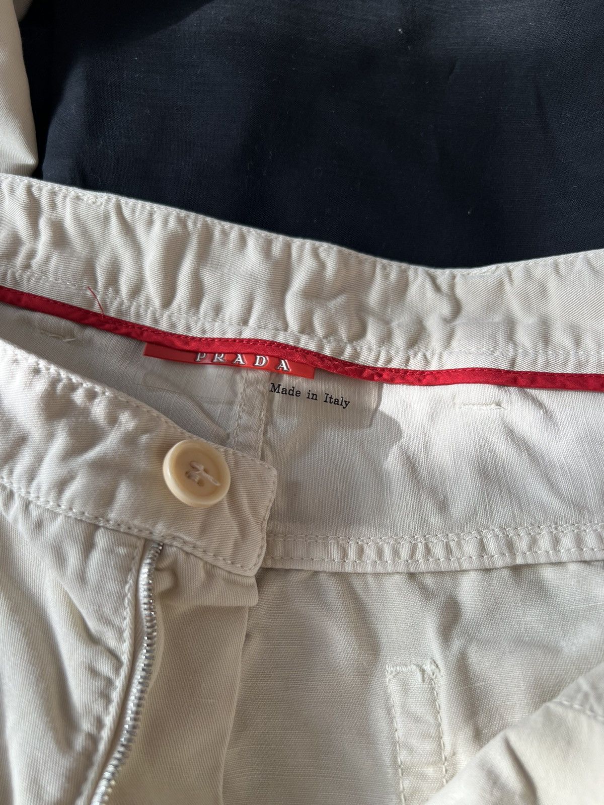 Prada Vintage Prada Sport Cotton-Linen Utility Trousers – Beige Size US 32 / EU 48 - 7 Thumbnail
