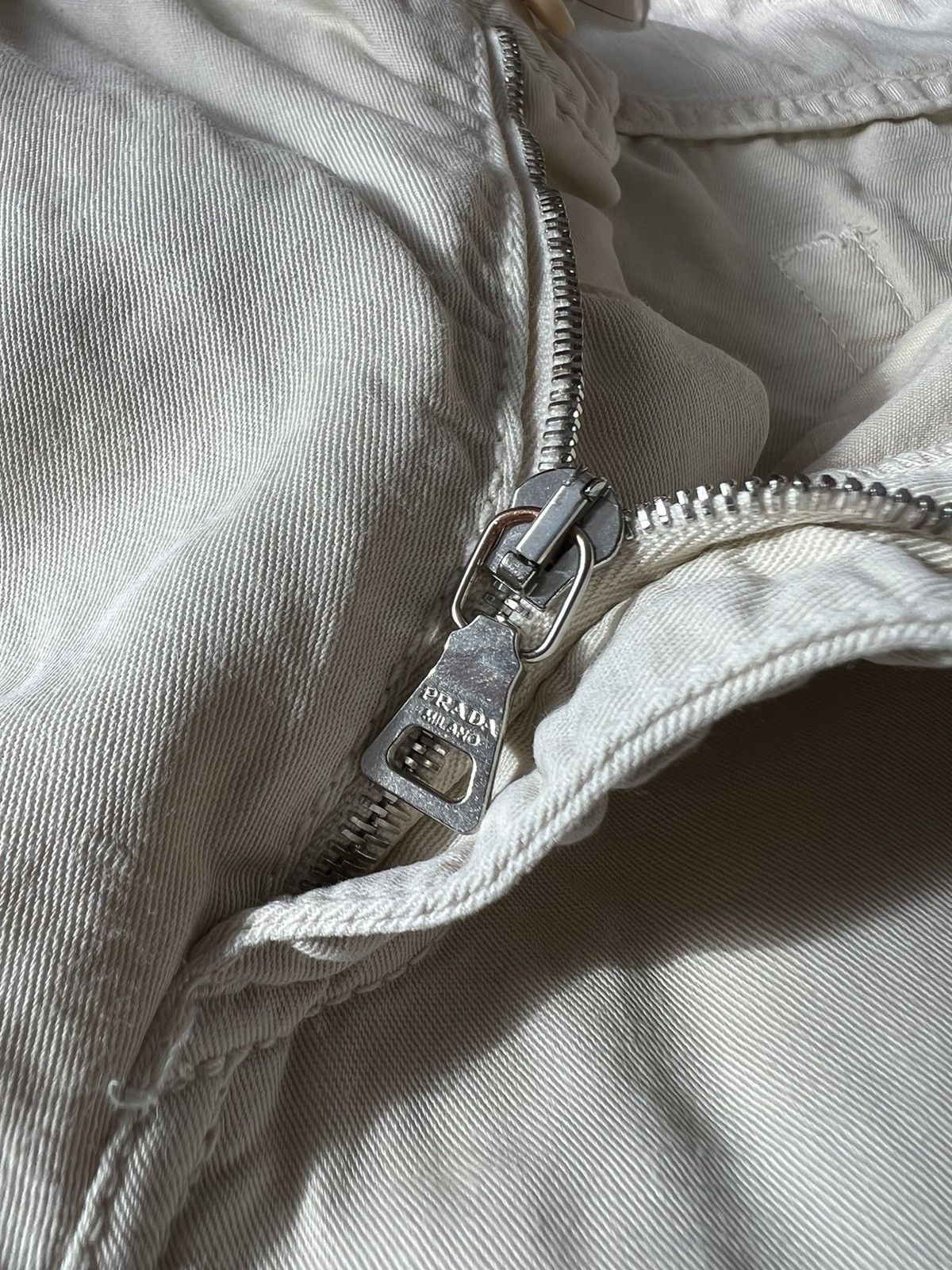 Prada Vintage Prada Sport Cotton-Linen Utility Trousers – Beige Size US 32 / EU 48 - 8 Thumbnail