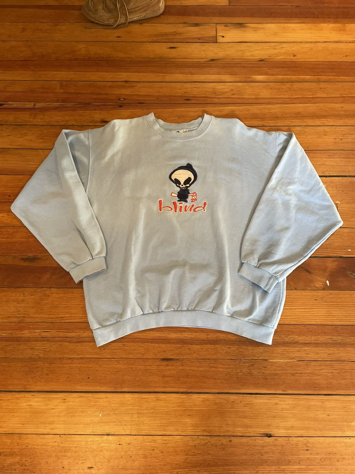 Sweat-shirt Vintage Blind Skateboard - Taille M - Occasion Très Bon état - Fabriqué Aux USA