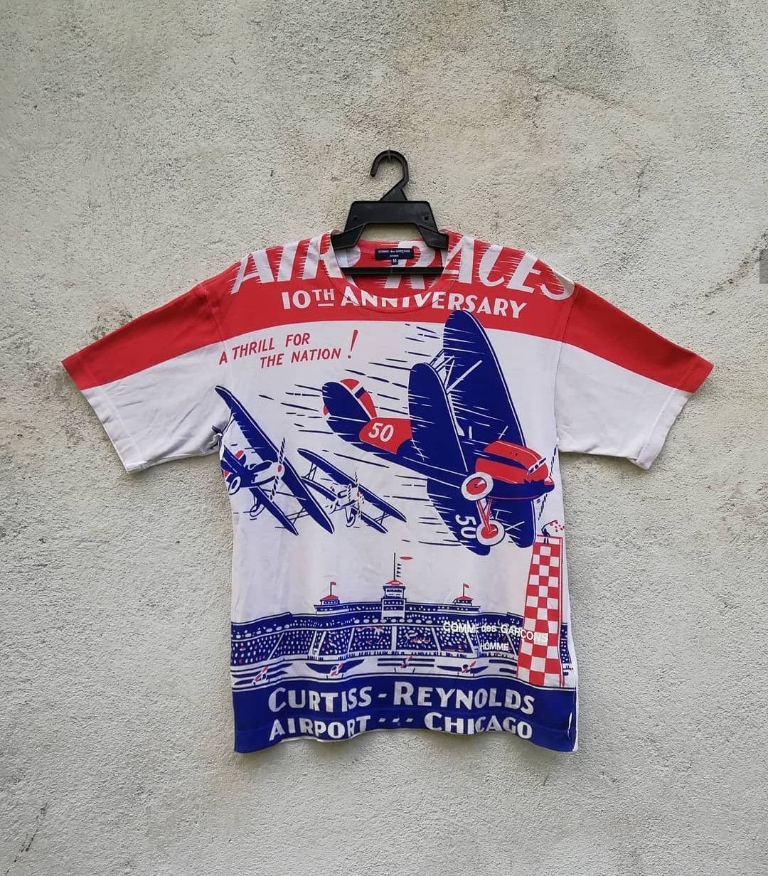 Art Comes First × Comme des Garcons × Japanese Brand VINTAGE COMME DES GRACON FULL Print Poster Air Race Size US M / EU 48-50 / 2 - 1 Thumbnail