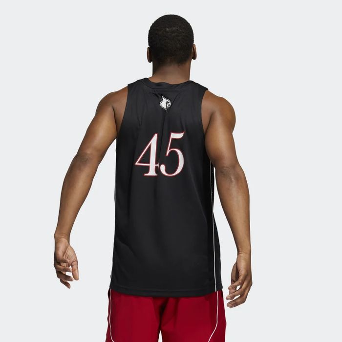 Men's Adidas #45 Red Louisville Cardinals Swingman Jersey