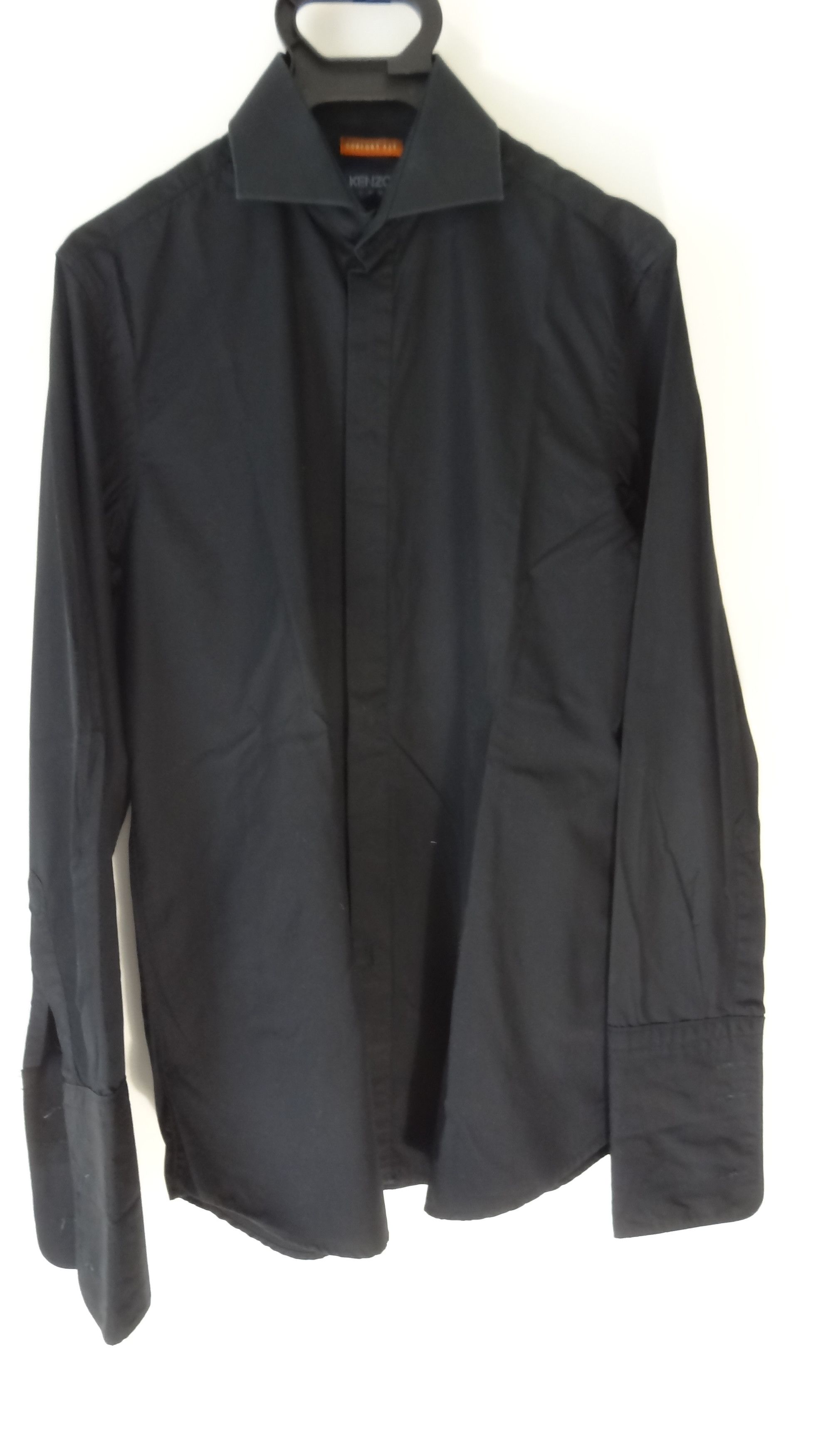 Kenzo KENZO BLACK COTTON CUFFLINKS SHIRT Size US M / EU 48-50 / 2 - 3 Thumbnail